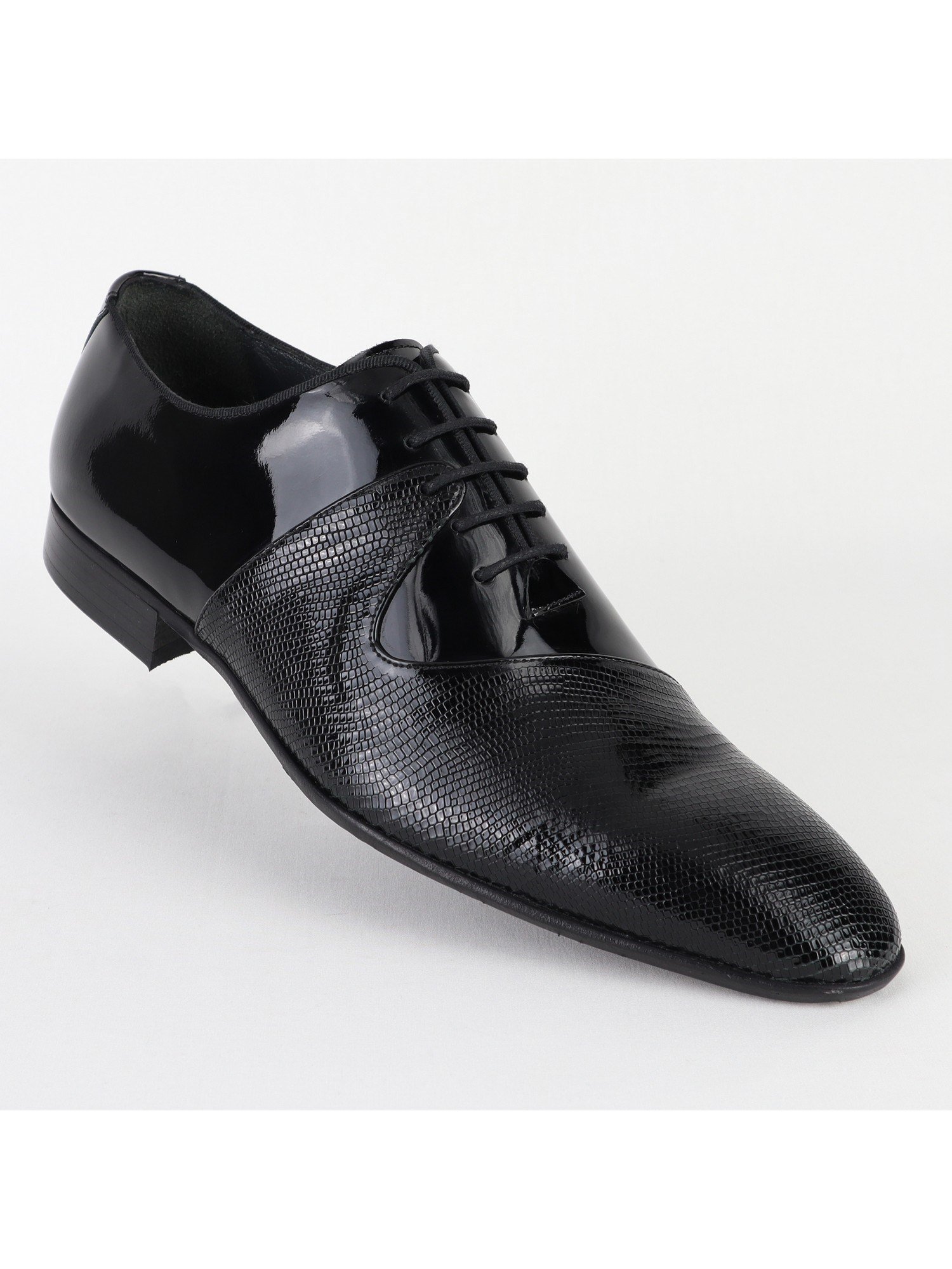 Classic Black Leather Men's Shoes Wholesale