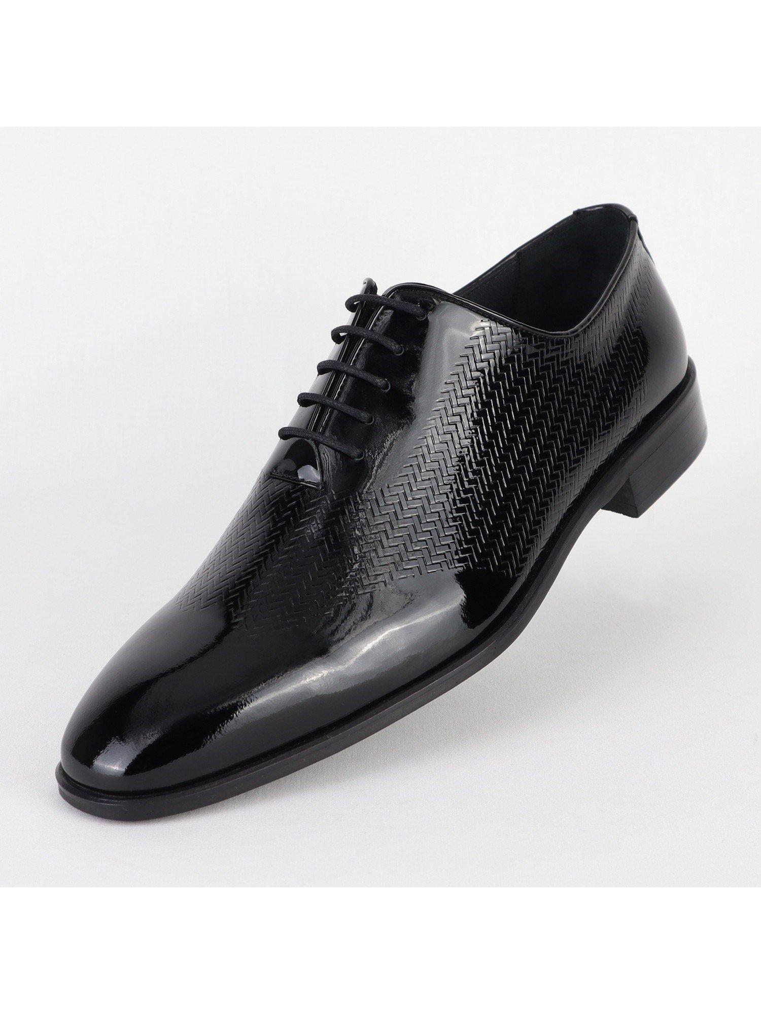 Classic Lace up Leather Black Men's Shoes Wholesale 