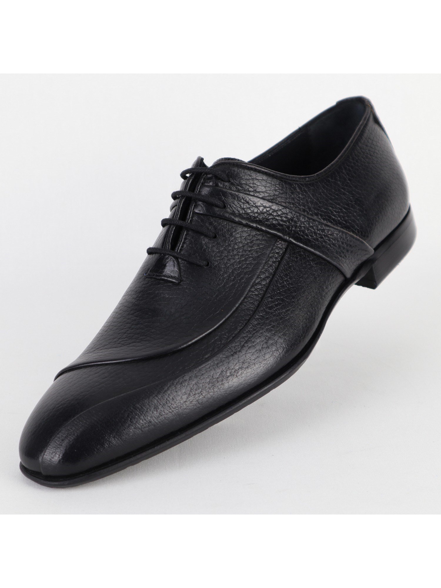 Classic Black Leather Men's Shoes Wholesale