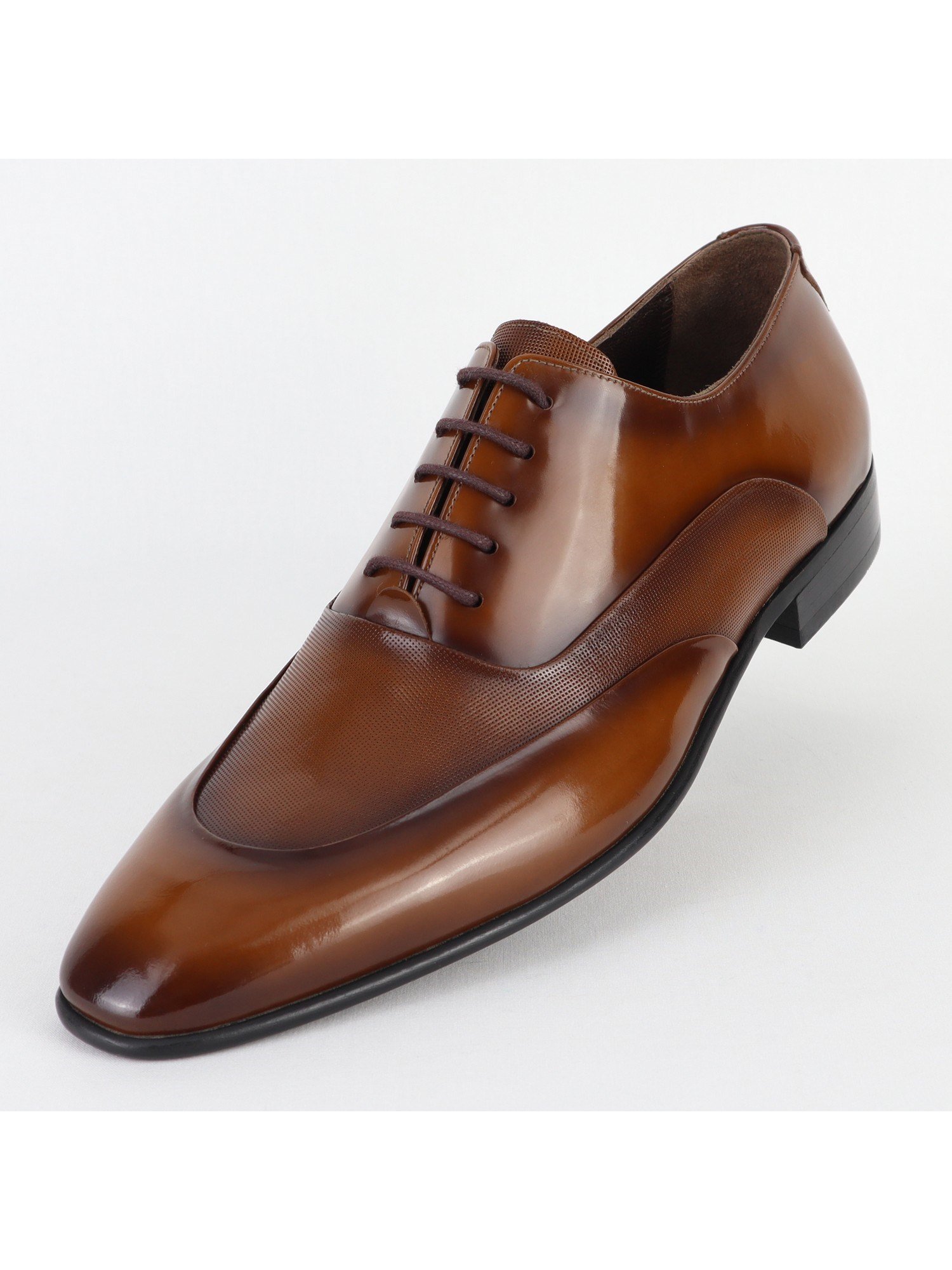Classic Leather Brown Men's Shoes Wholesale