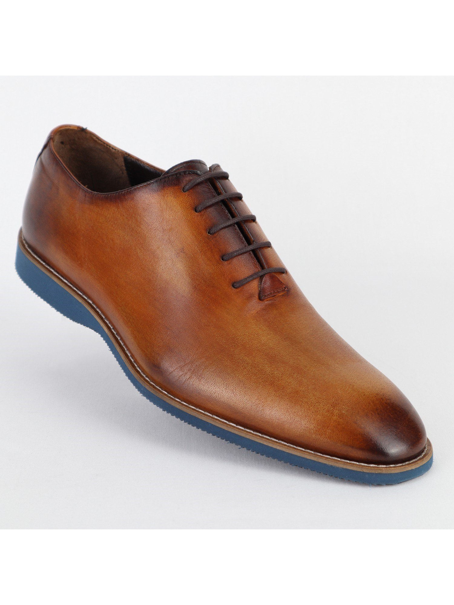 Leather Brown Classic Men's Shoes Wholesale