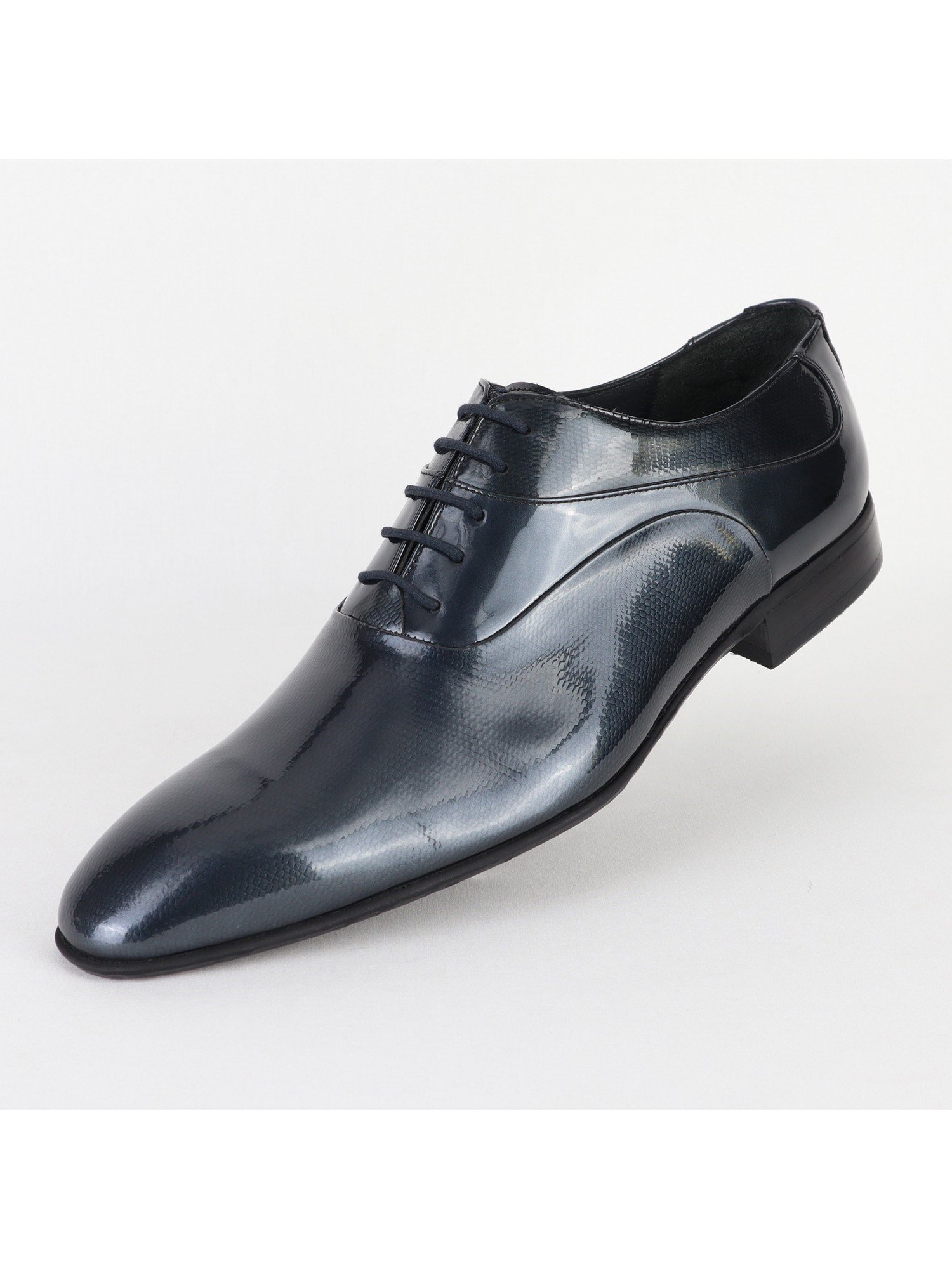 Leather Gray Classic Men's Shoes Wholesale