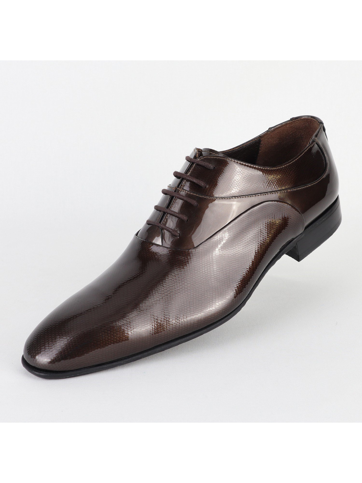 Maroon Classic Leather Men's Shoes Wholesale