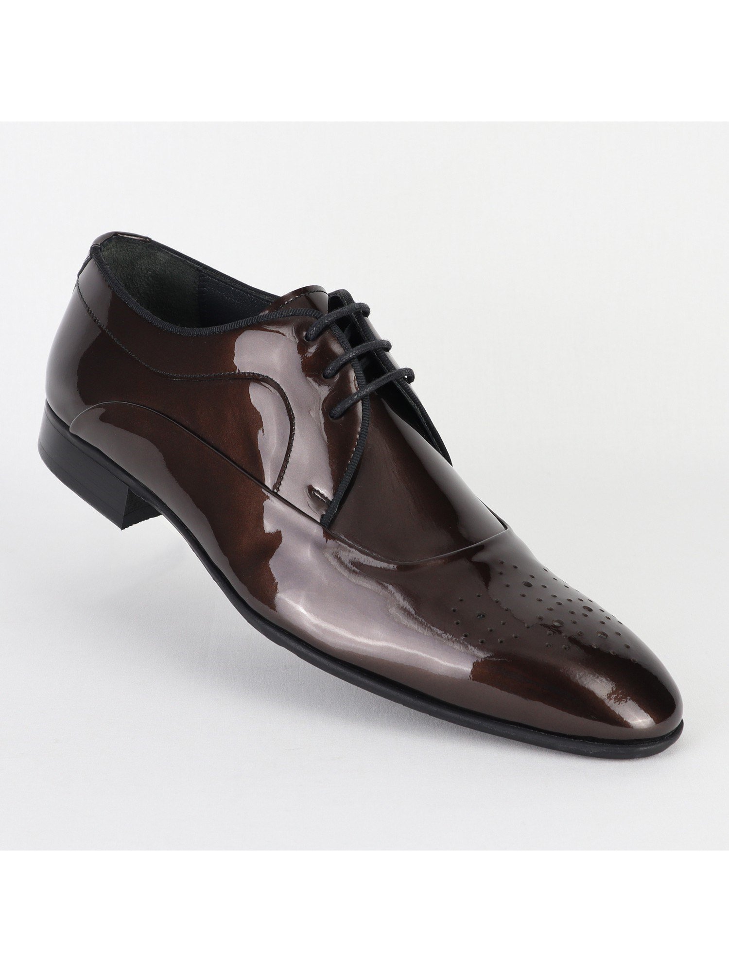 Leather Maroon Classic Men's Shoes Wholesale