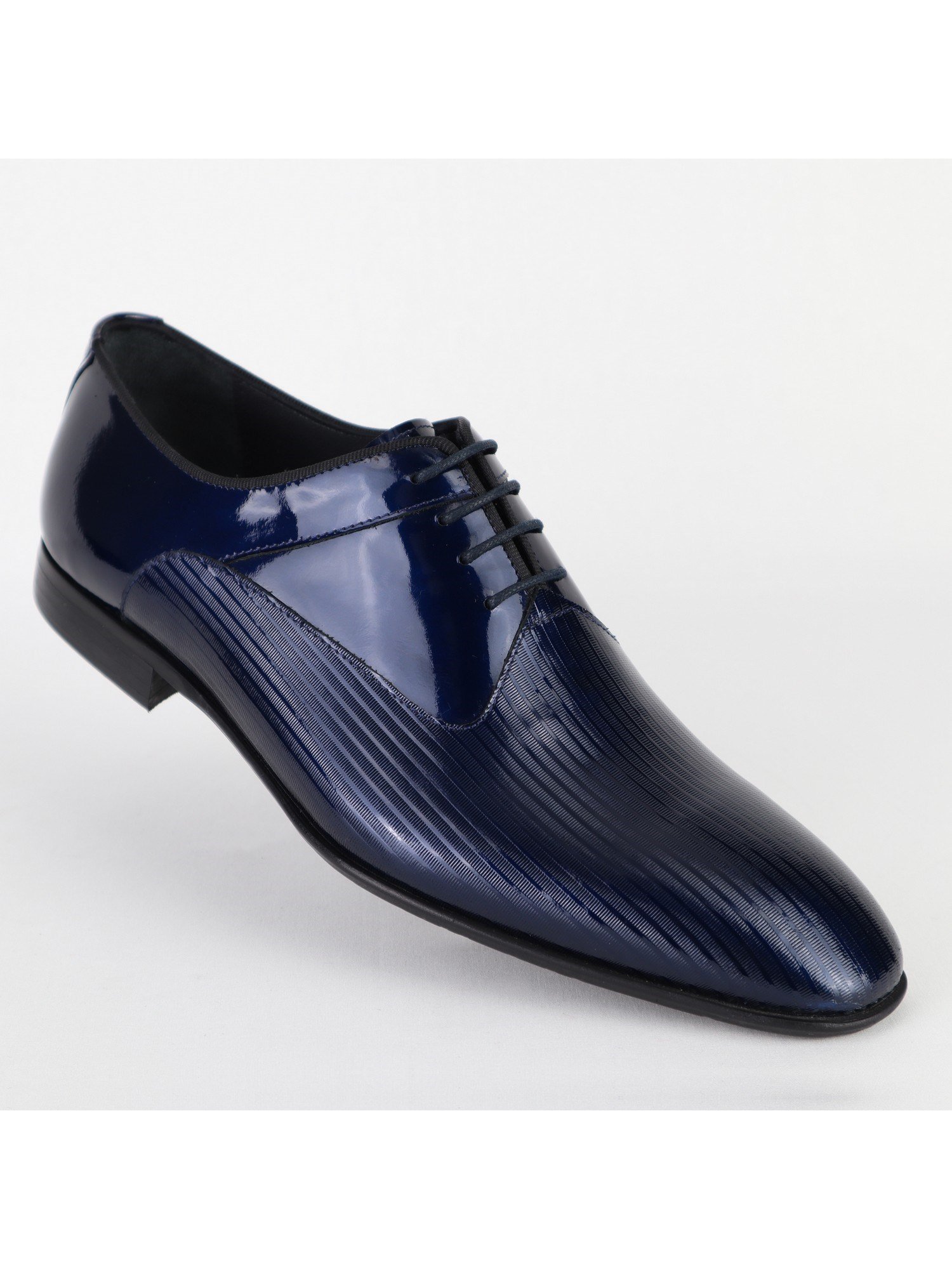 Edgers Klasik Bağcıklı Deri Navy Blue  Ayakkabı AYK-2989