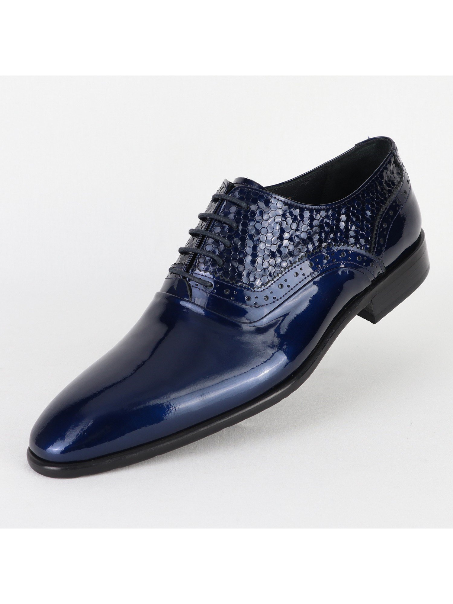 Edgers Klasik Bağcıklı Deri Navy Blue  Ayakkabı AYK-2736