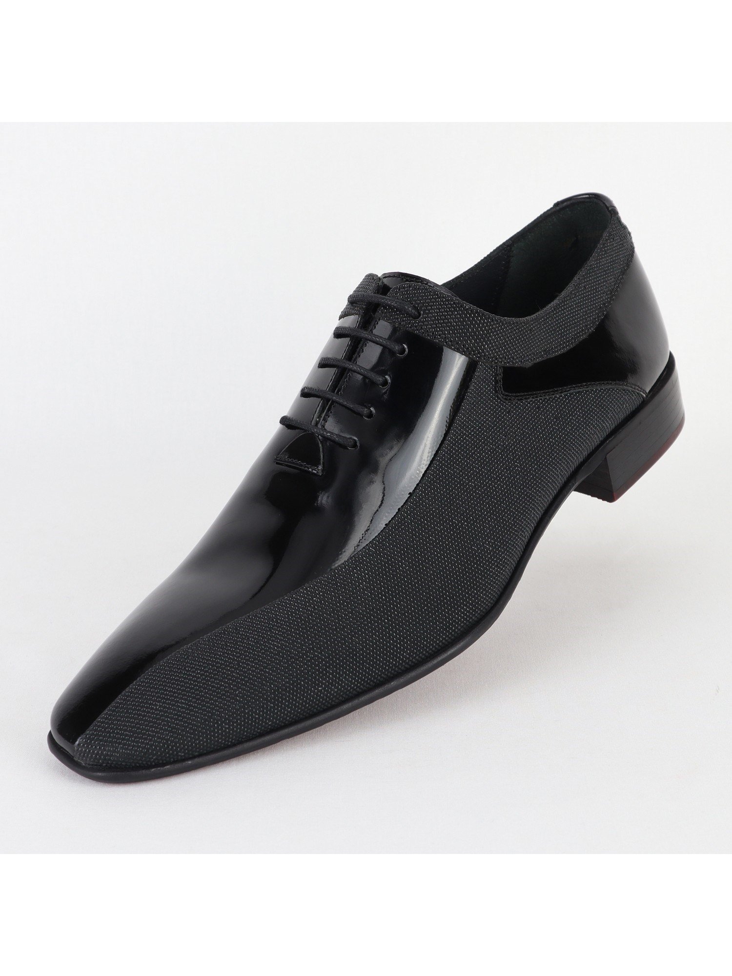 Classic Leather Suede Black Men's Shoes Wholesale
