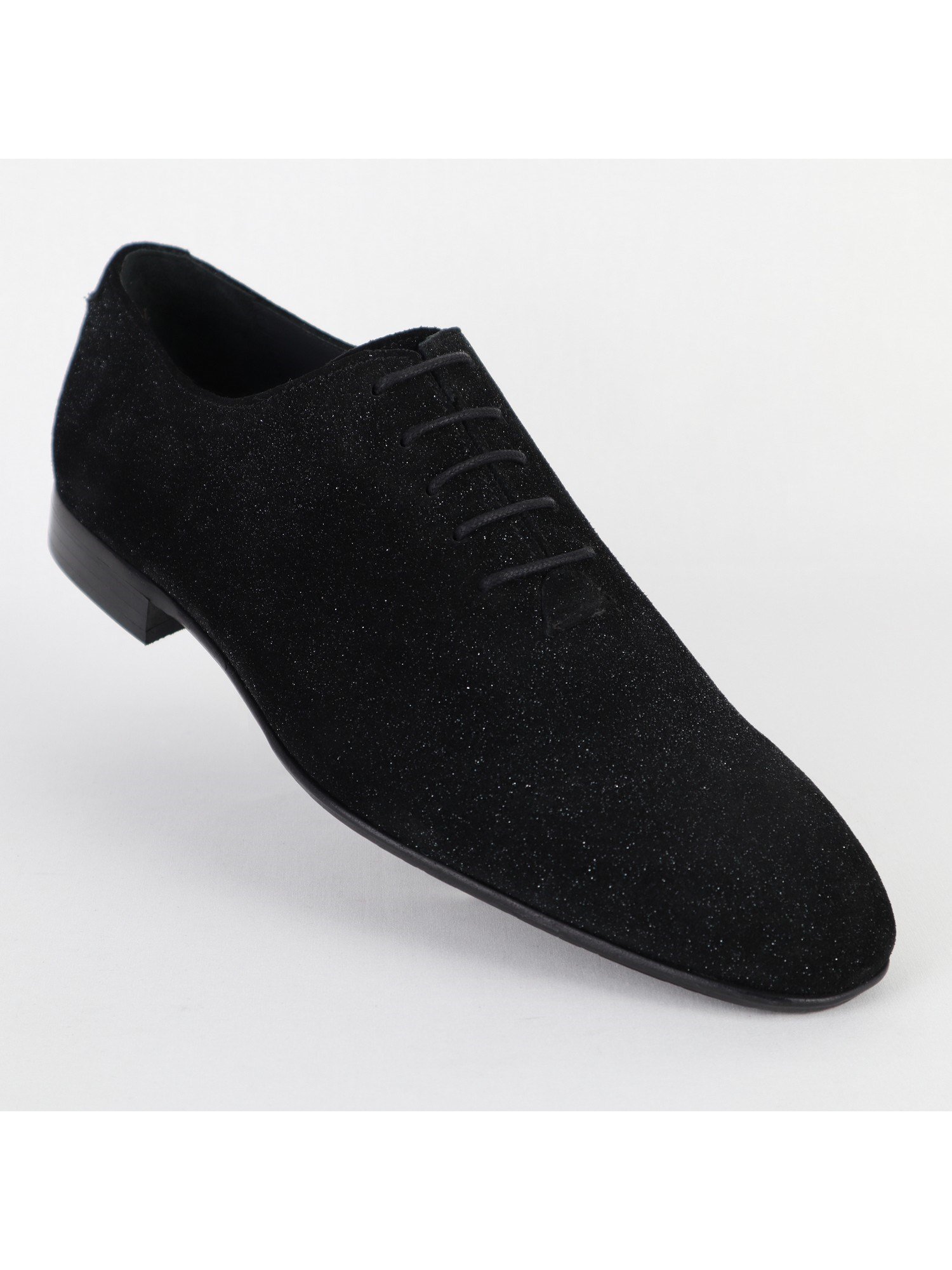 Black Suede Sparkly Men's Shoes Wholesale