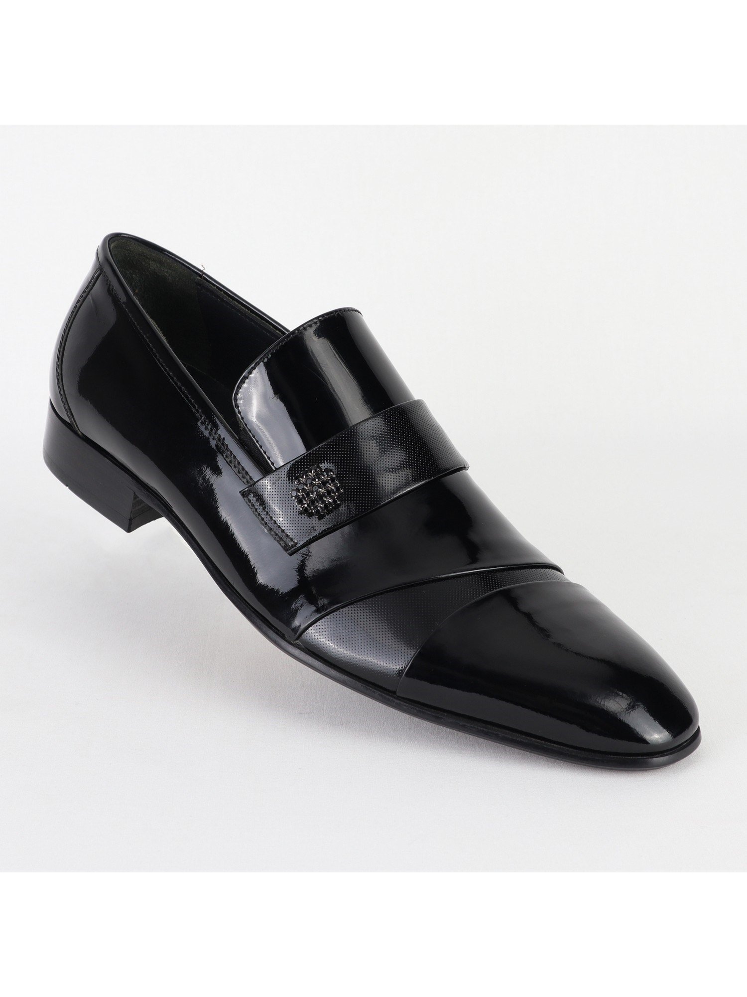 Classic Leather Black Men's Shoes Wholesale