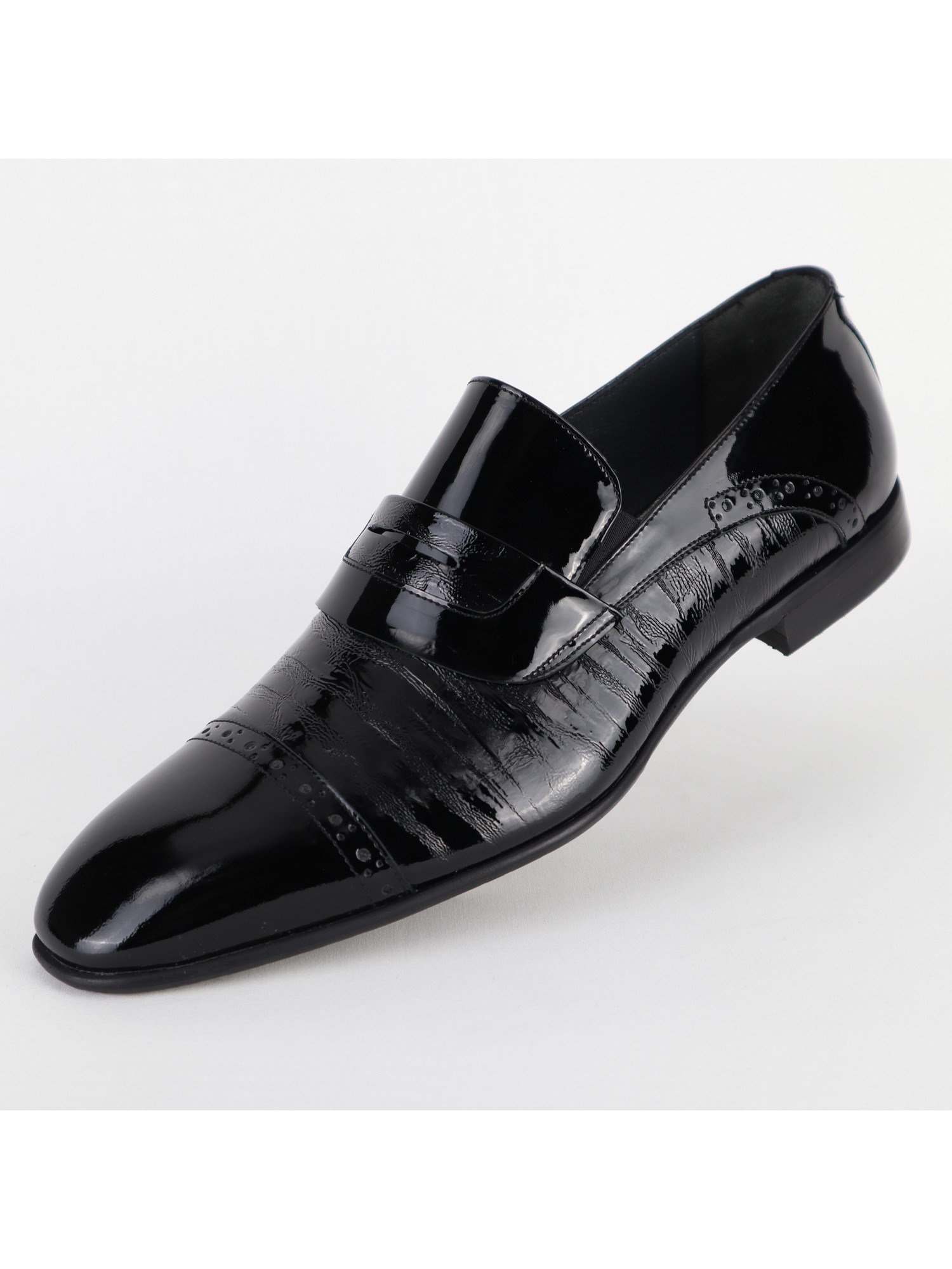 Classic Black Men's Leather Shoes Wholesale