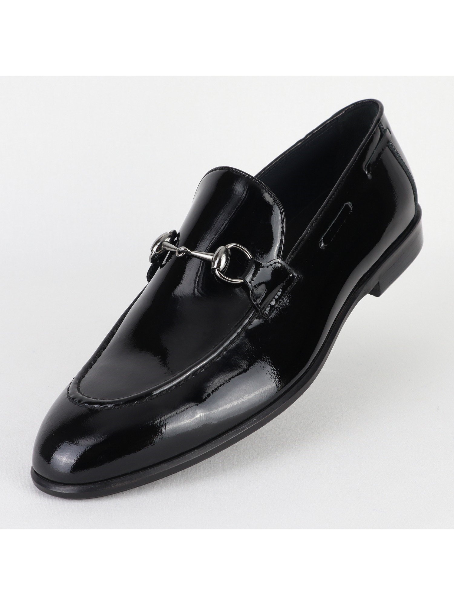 Black Buckled Classic Leather Men’s Shoes Wholesale