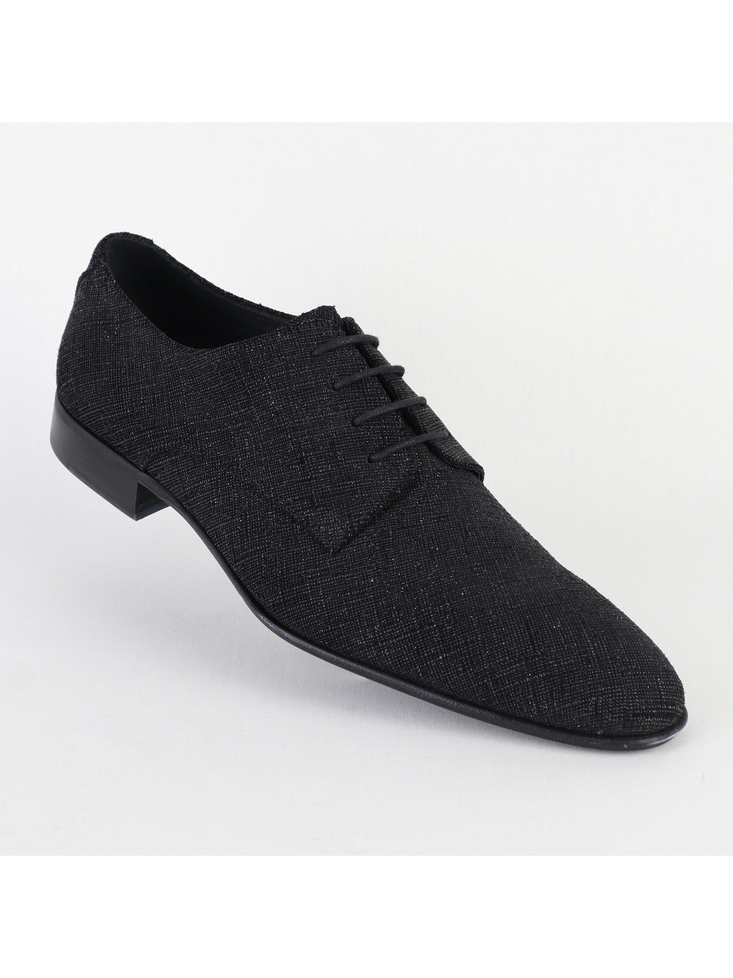 Edgers Klasik Düz Deri Black Silvery  Ayakkabı AYK-2917