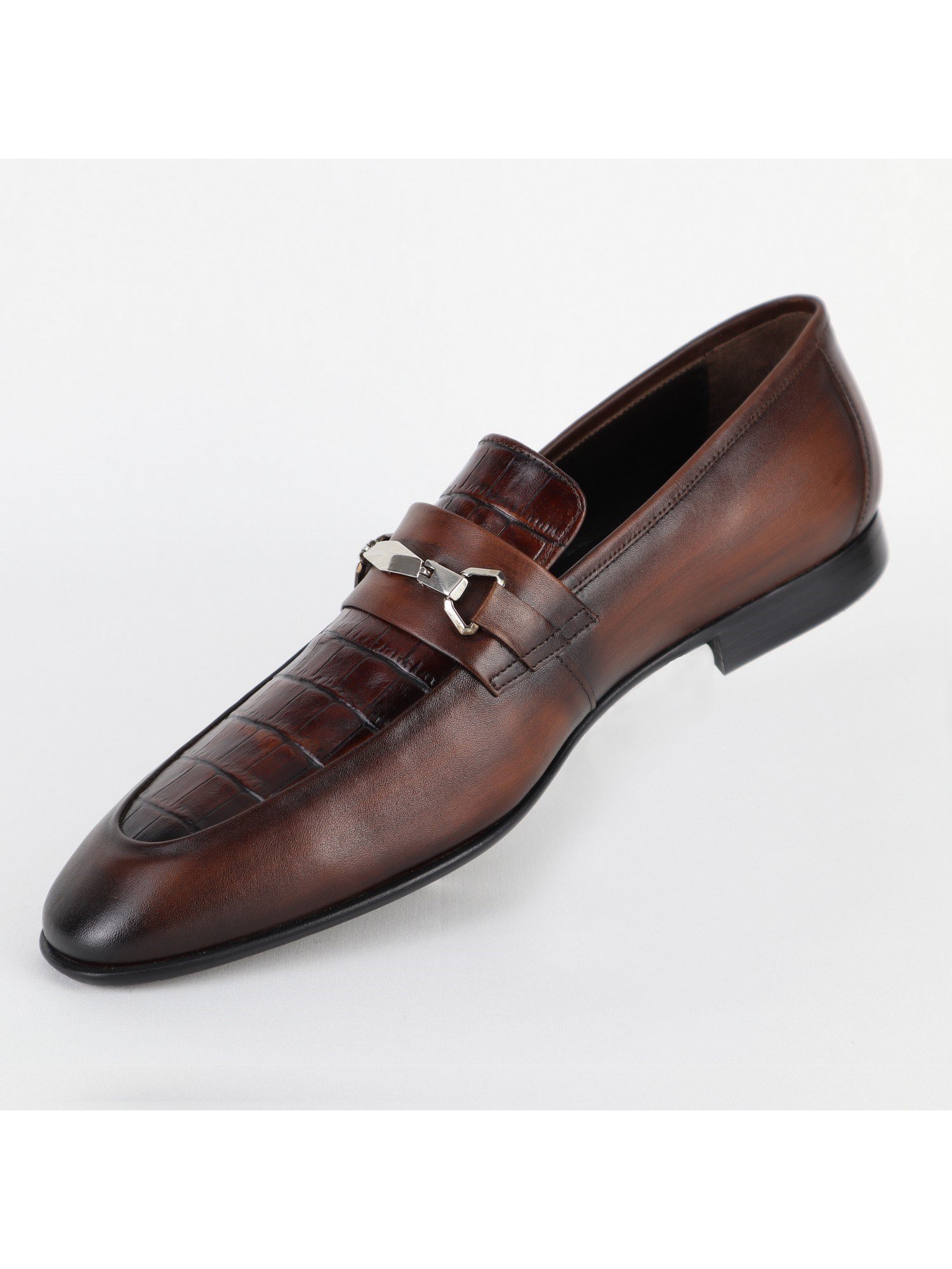 Brown Classic Men's Leather Shoes Wholesale