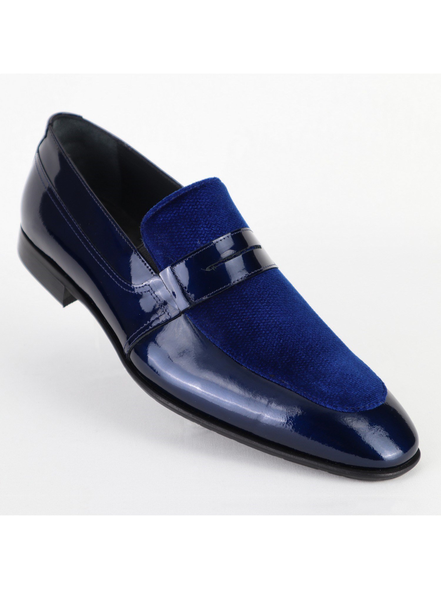 Edgers Klasik Düz Deri Navy Blue  Ayakkabı AYK-2978