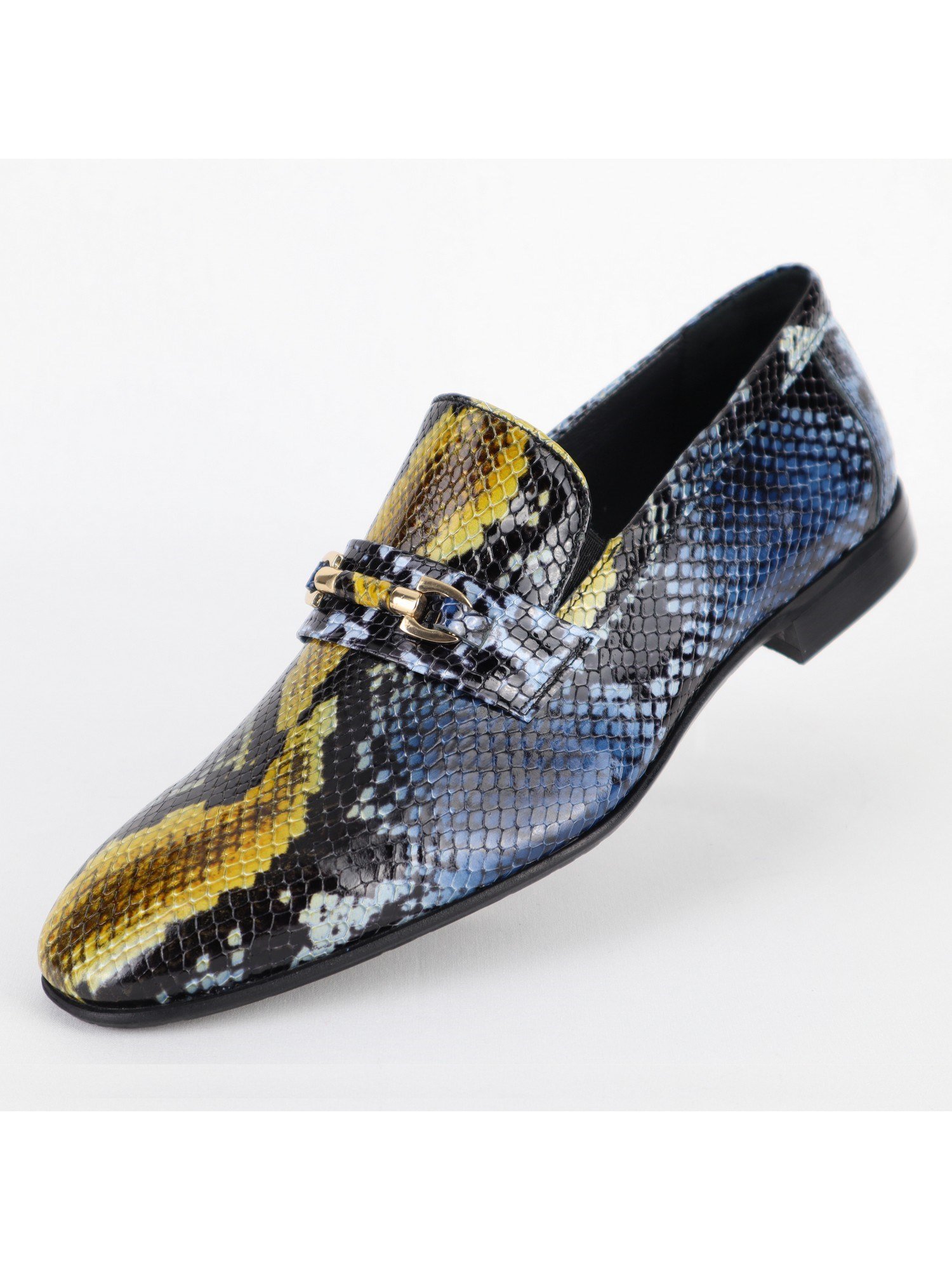 Dark-Blue Classic Men's Leather Shoes Wholesale