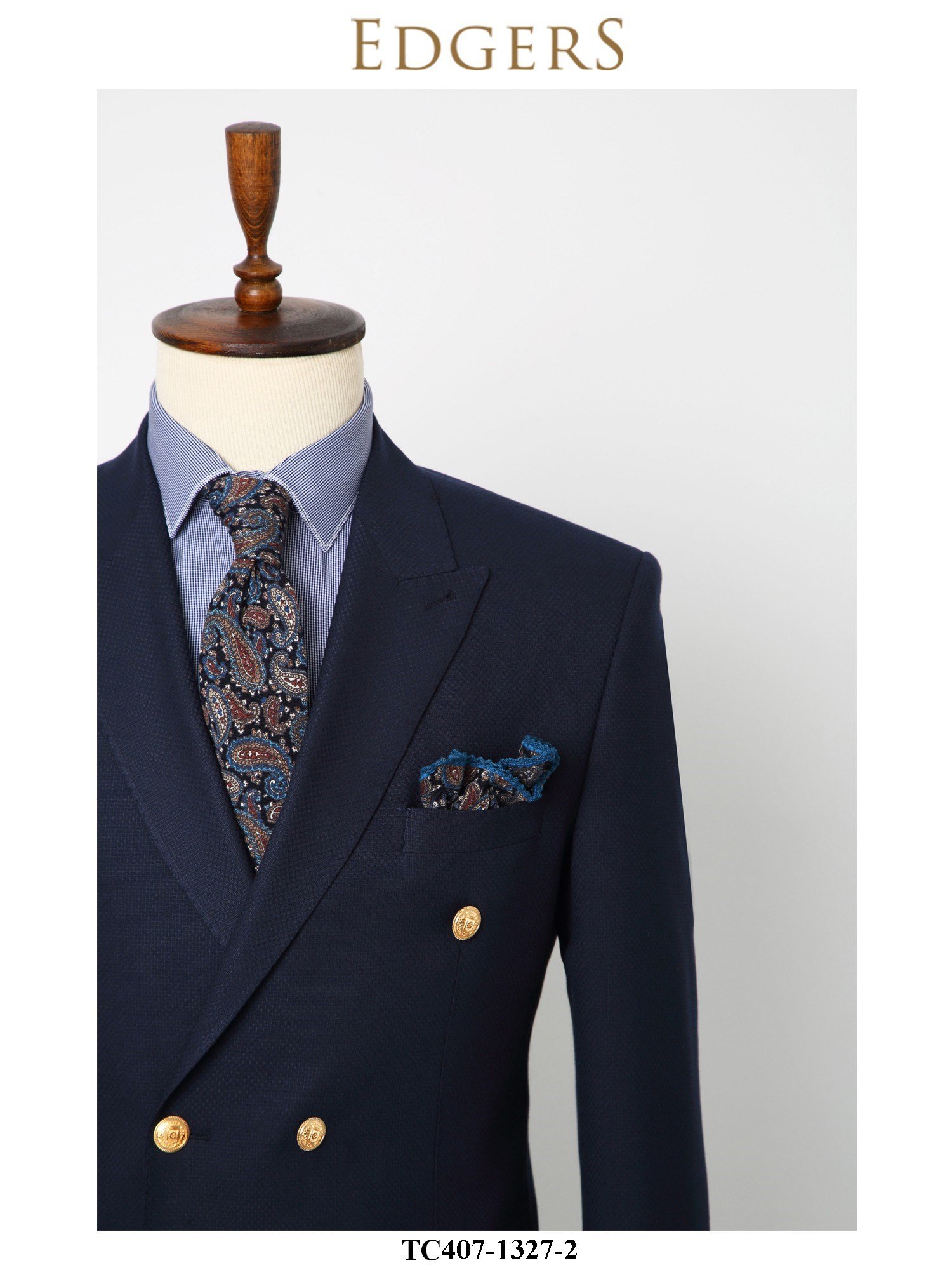 Double-Breasted Dark-Blue Jacket Wholesale