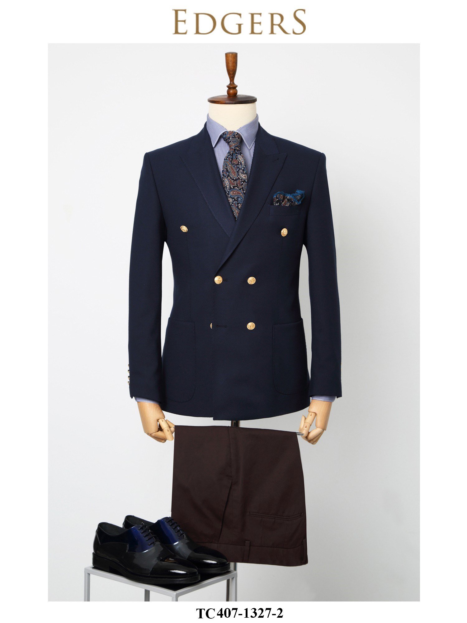 Double-Breasted Dark-Blue Jacket Wholesale