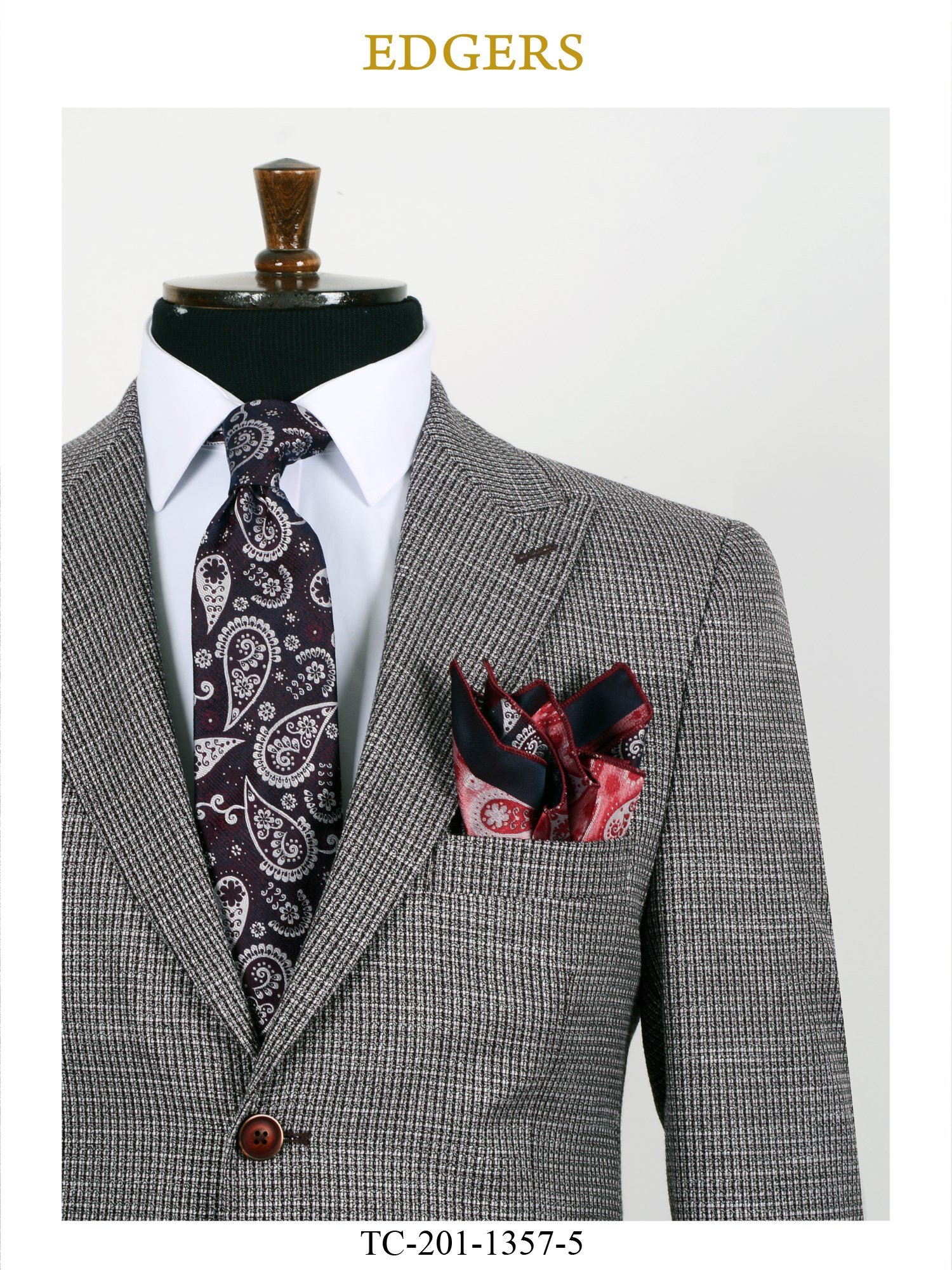 Single Breasted Light Grey Slim Fit Blazer For Men Wholesale