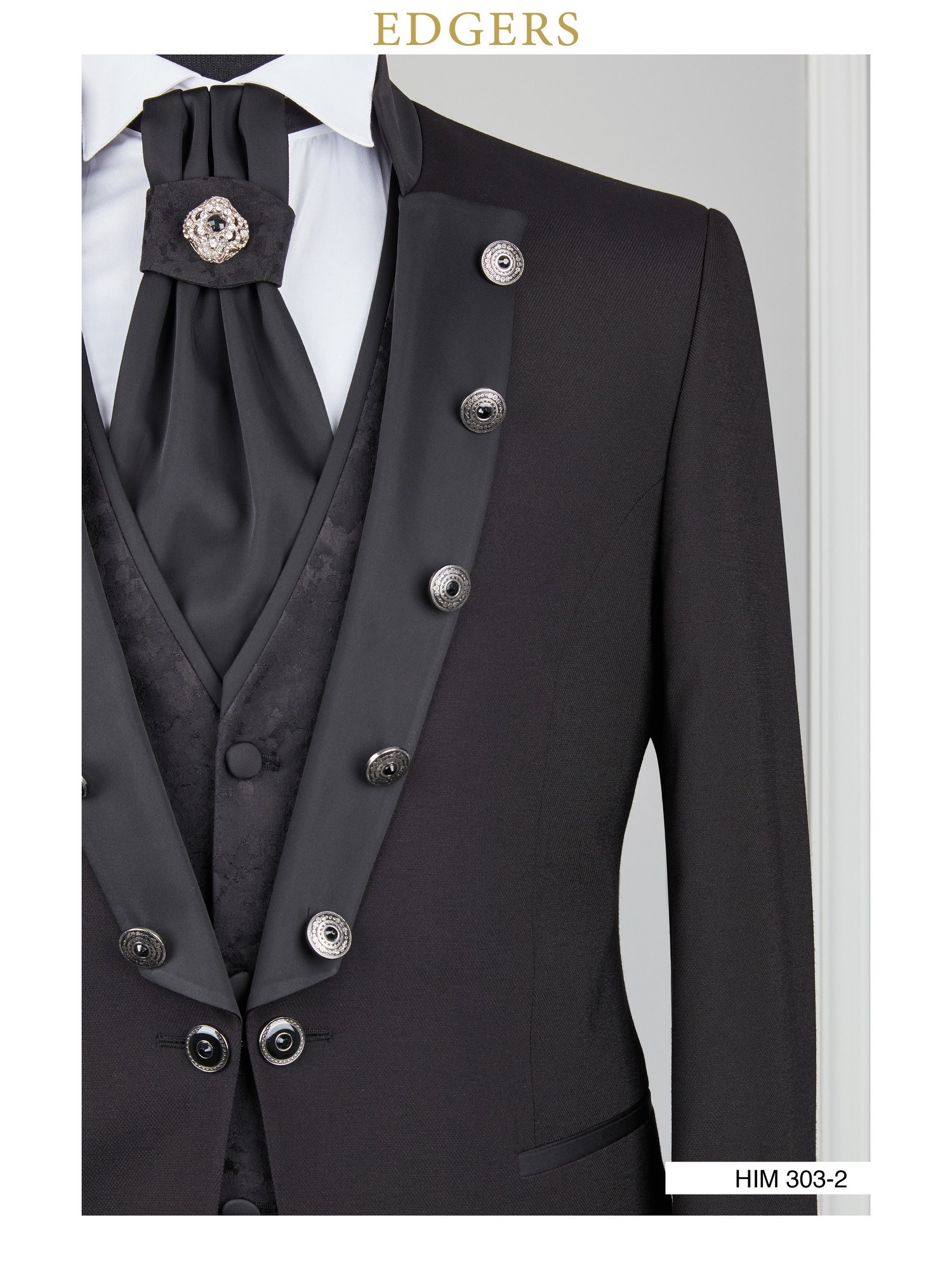 One Button Slim Fit Black Tuxedo Wholesale