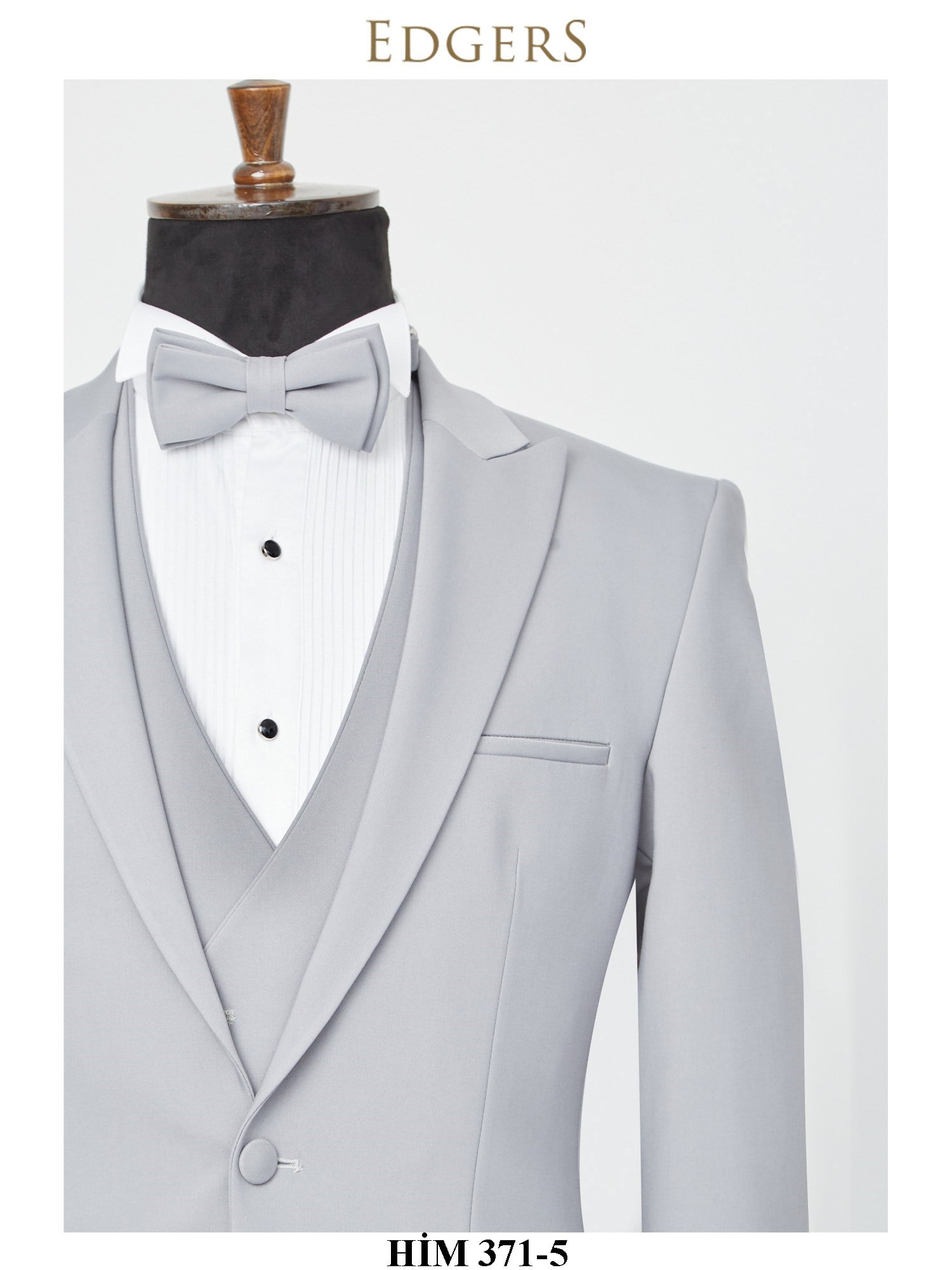 Single Breasted Grey Slim Fit Tuxedo Wholesale