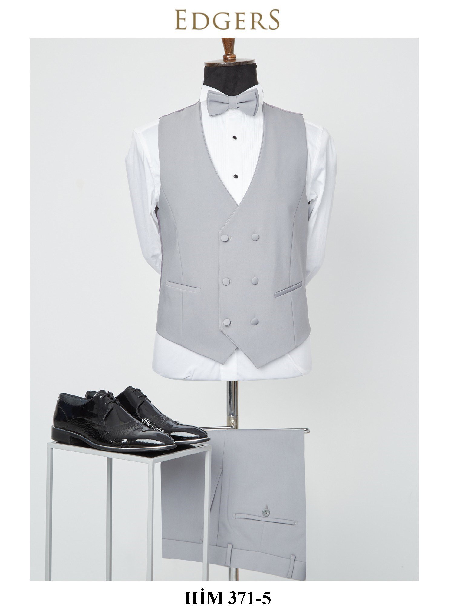 Single Breasted Grey Slim Fit Tuxedo Wholesale