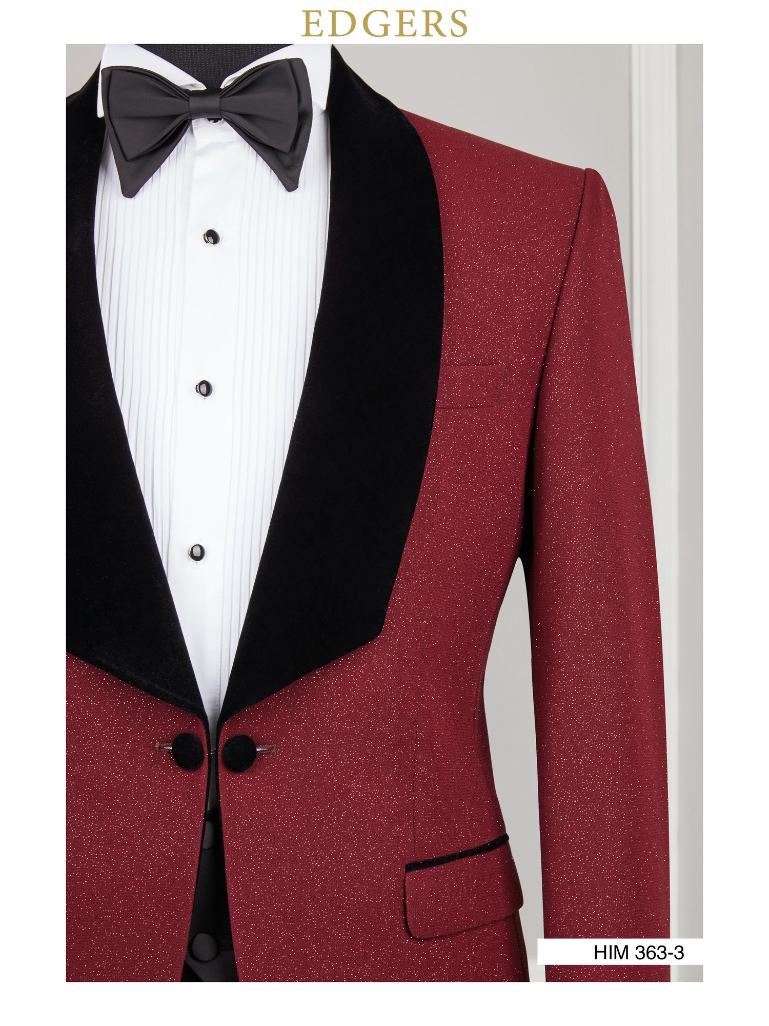 Maroon Sparkly Slim Fit Wedding Suit Wholesale