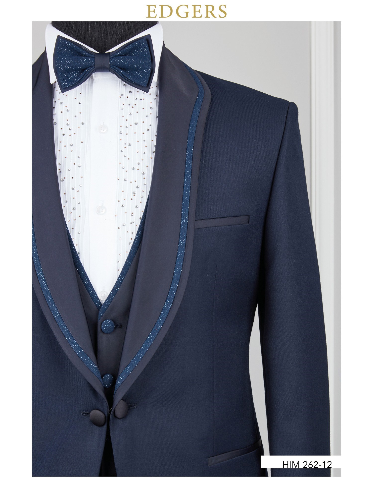 One-Button Slim Fit Dark-Blue Tuxedo Wholesale