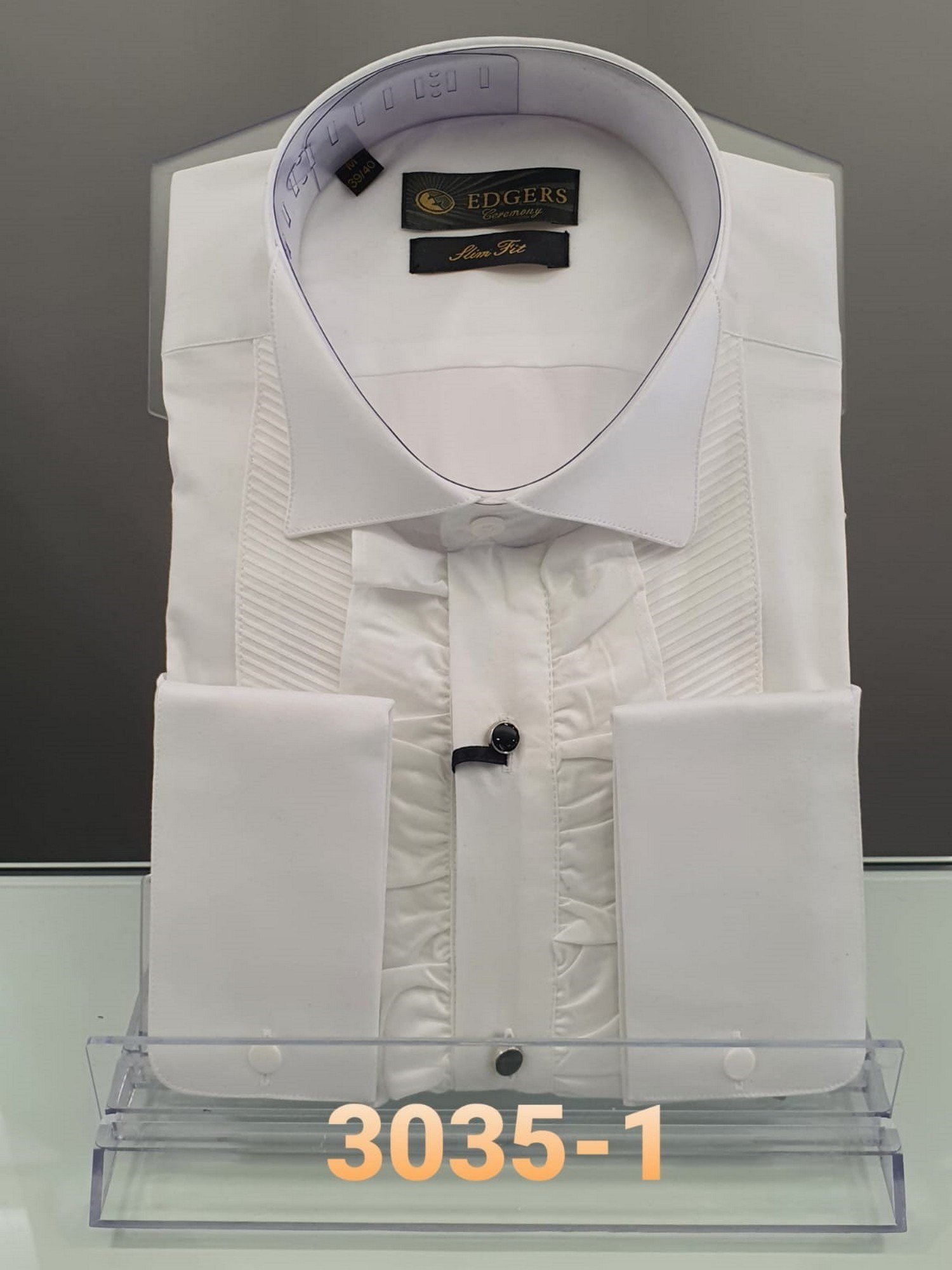 White Patterned Cotton Shirt Wholesale