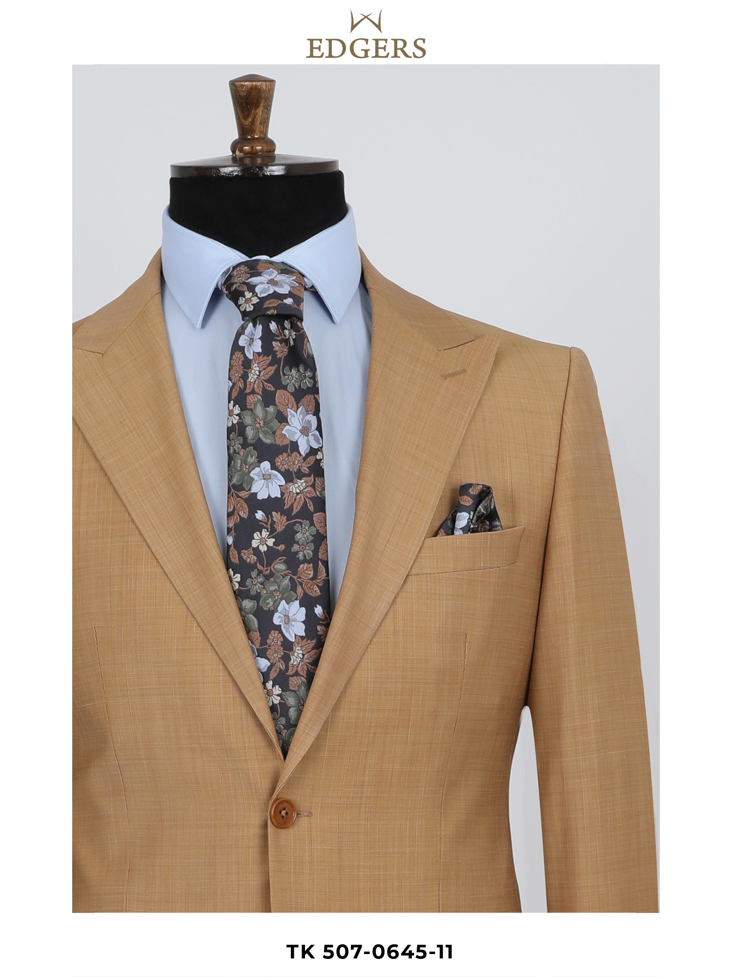 Wool Slim Fit Orange Suit Wholesale