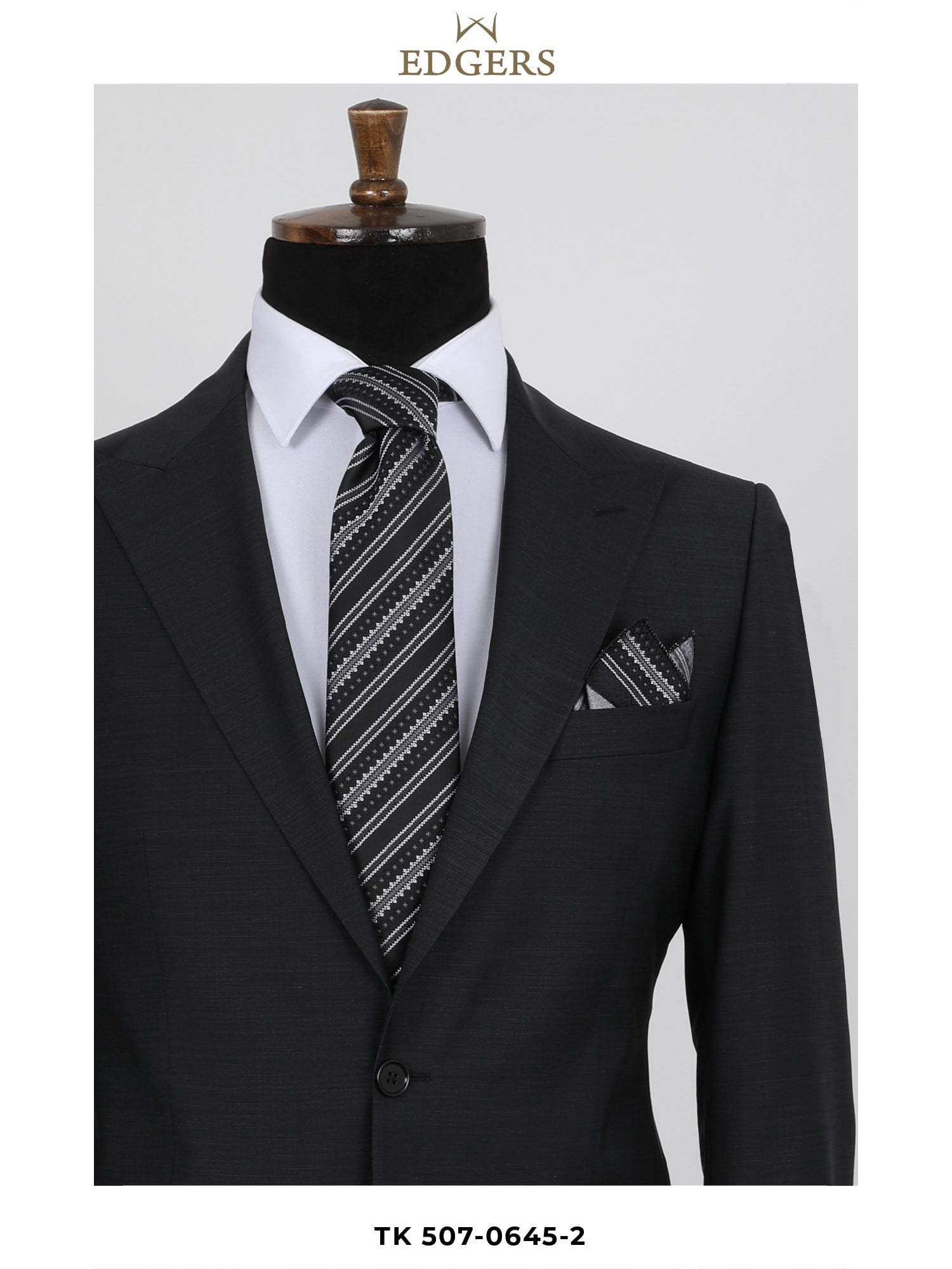 Wool Slim Fit Anthracite Suit Wholesale