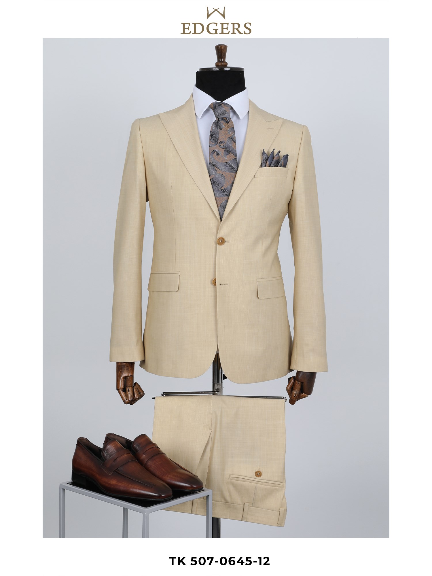 Wool Slim Fit Yellow Suit Wholesale