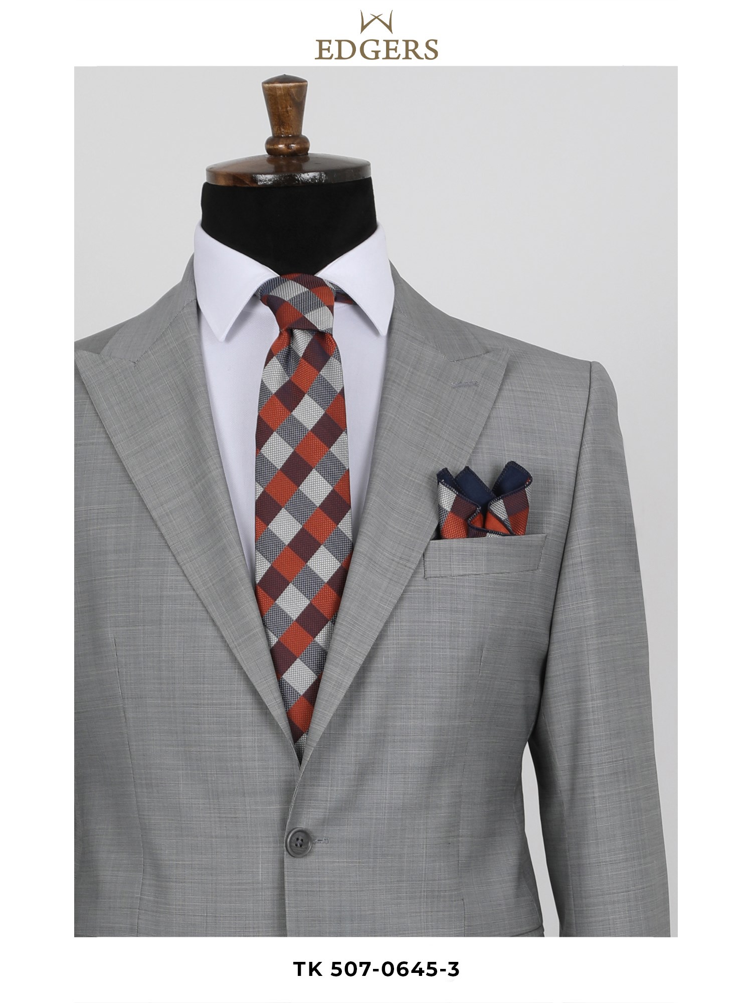 Wool Slim Fit Gray Suit Wholesale