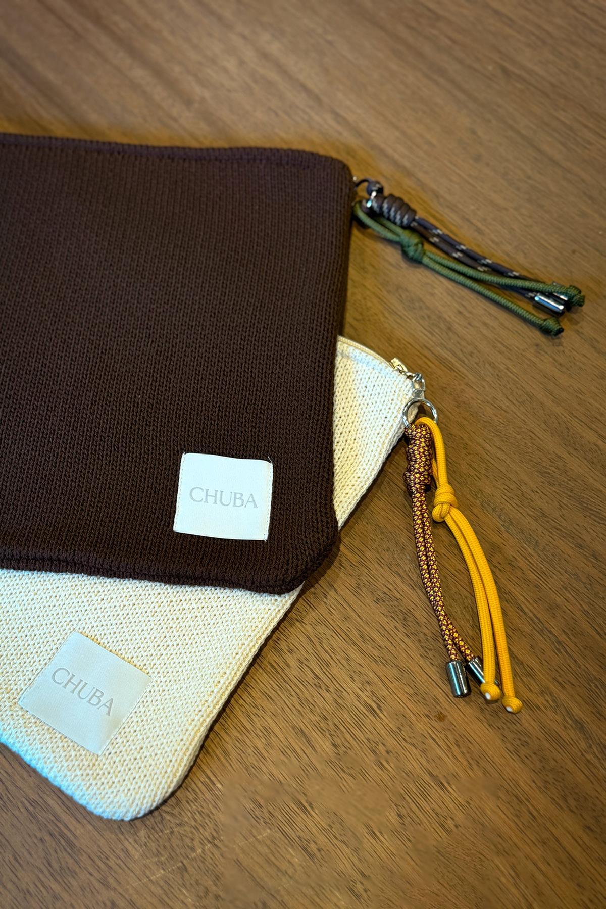 Chuba Dokulu Triko Aksesuarlı Laptop & Macbook & Tablet Kılıfı 13”-14” Inç Uyumlu Kahve CHAX823
