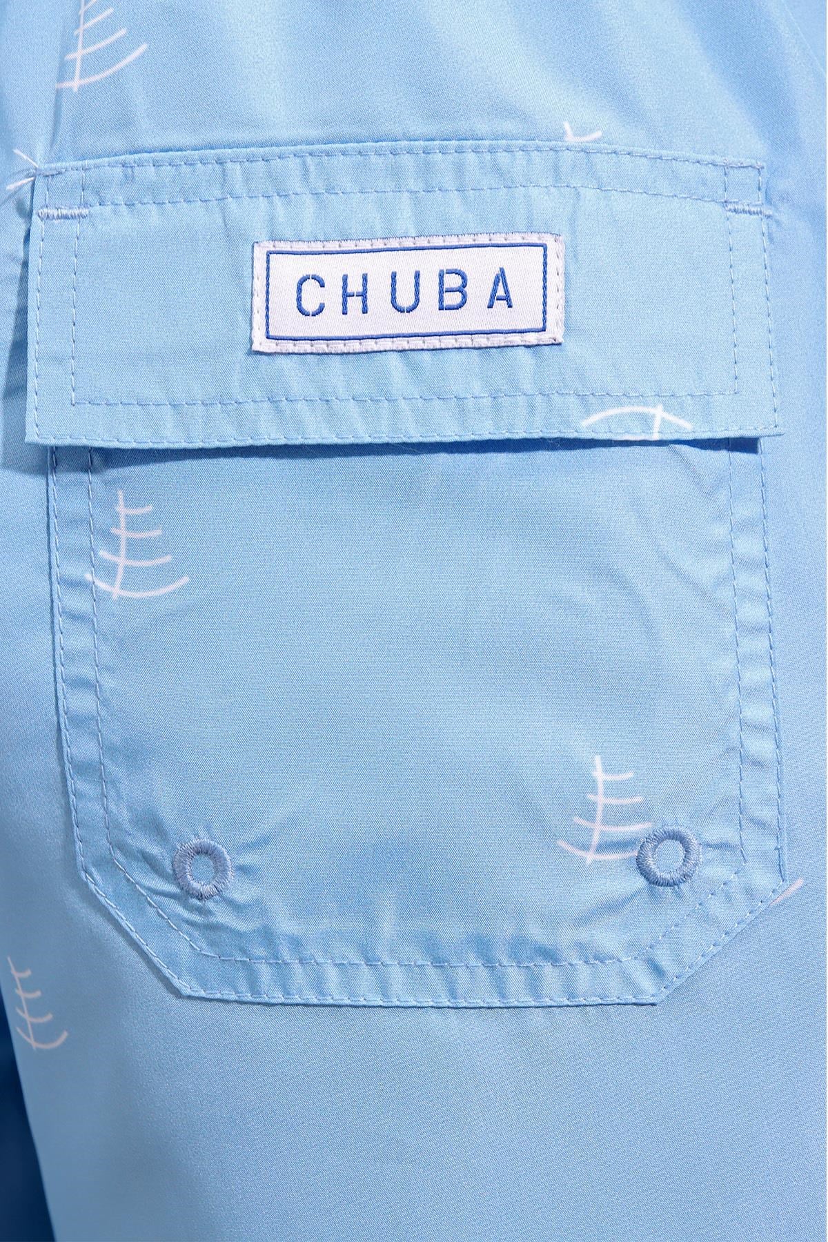 Chuba Erkek Açık Mavi Orta Boy Desenli Deniz Şortu 21S1002AM