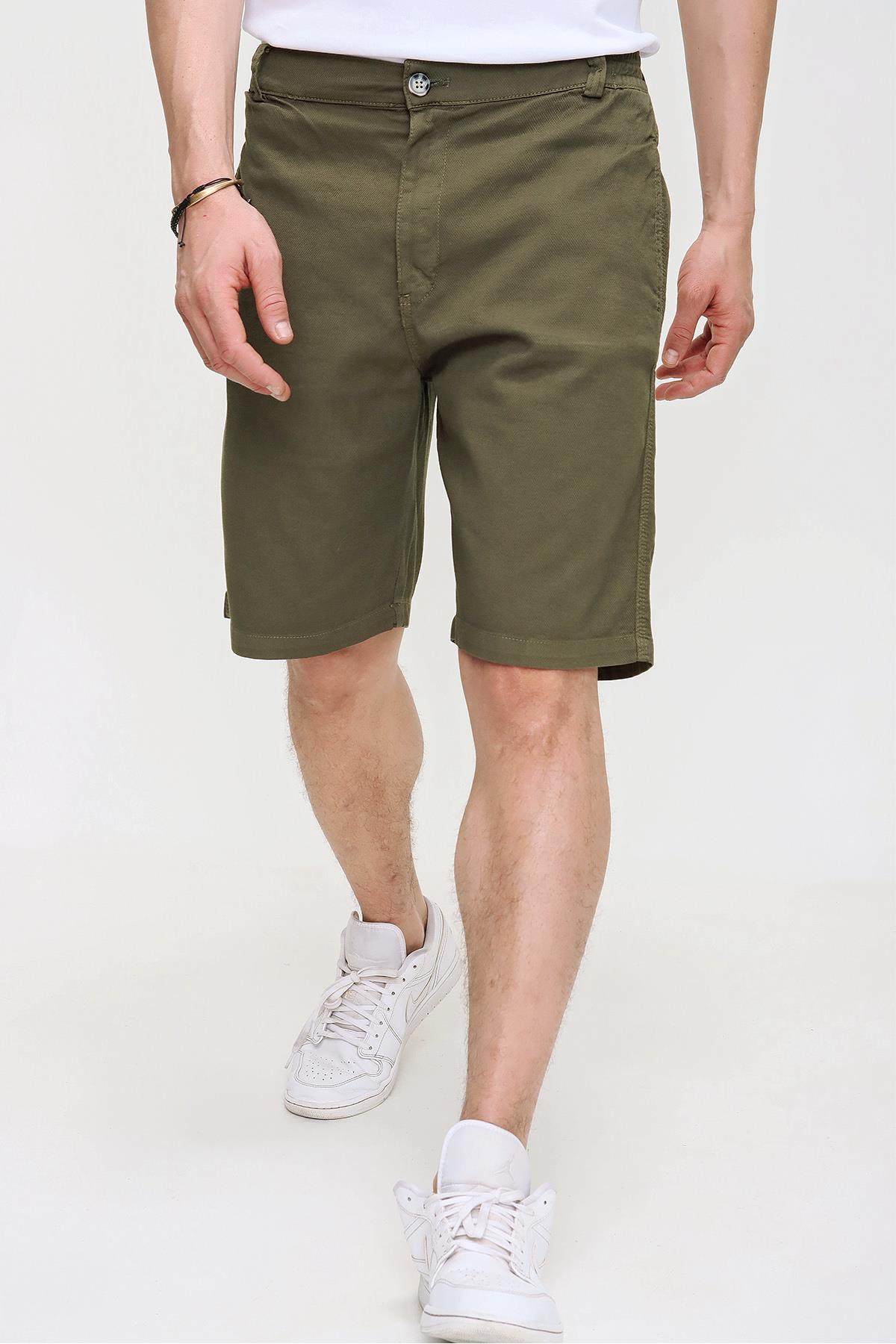 Chuba Erkek Comfort Fit, Beli Lastikli, Armürlü, Şort 21S504