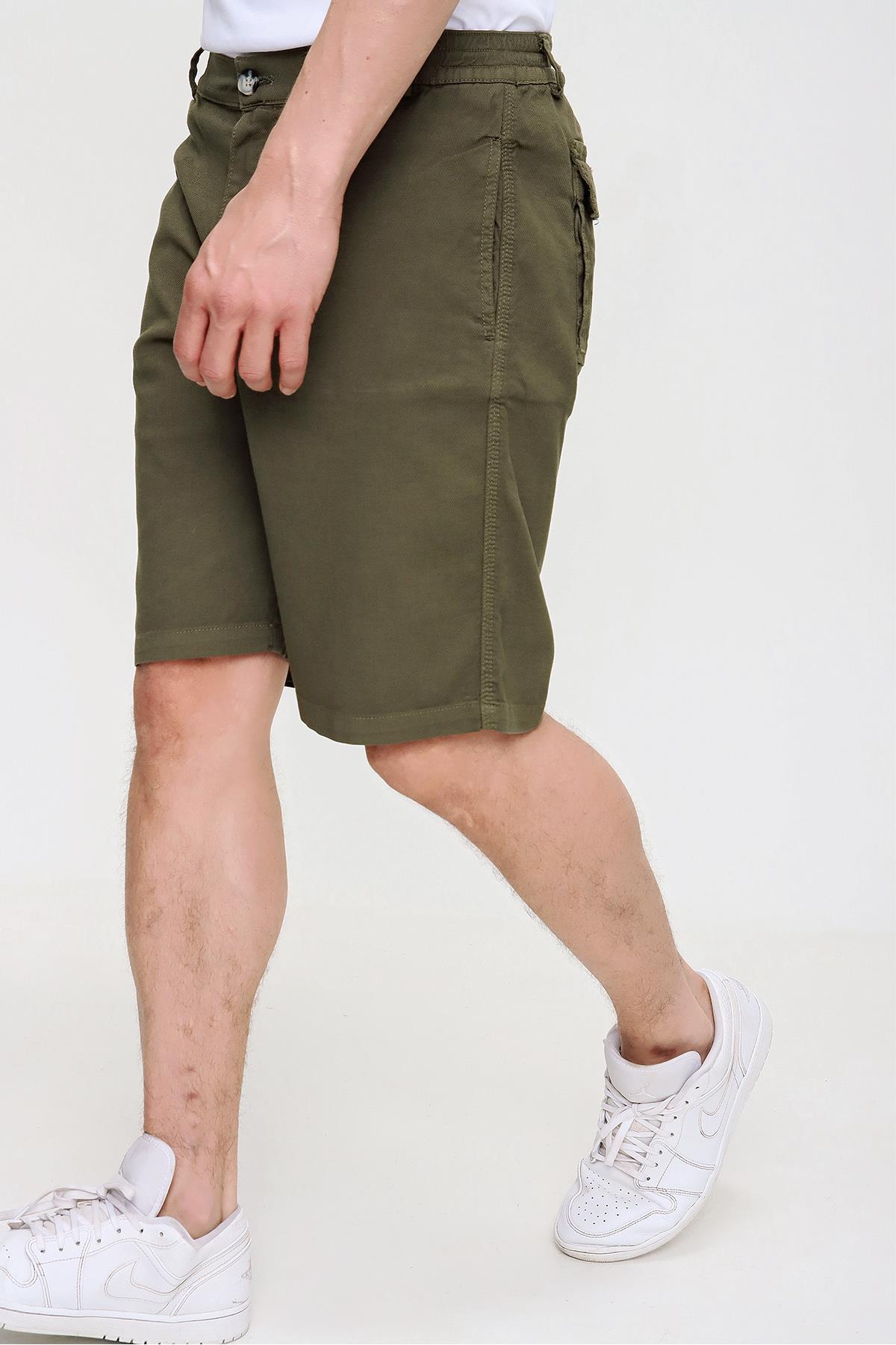 Chuba Erkek Comfort Fit, Beli Lastikli, Armürlü, Şort 21S504