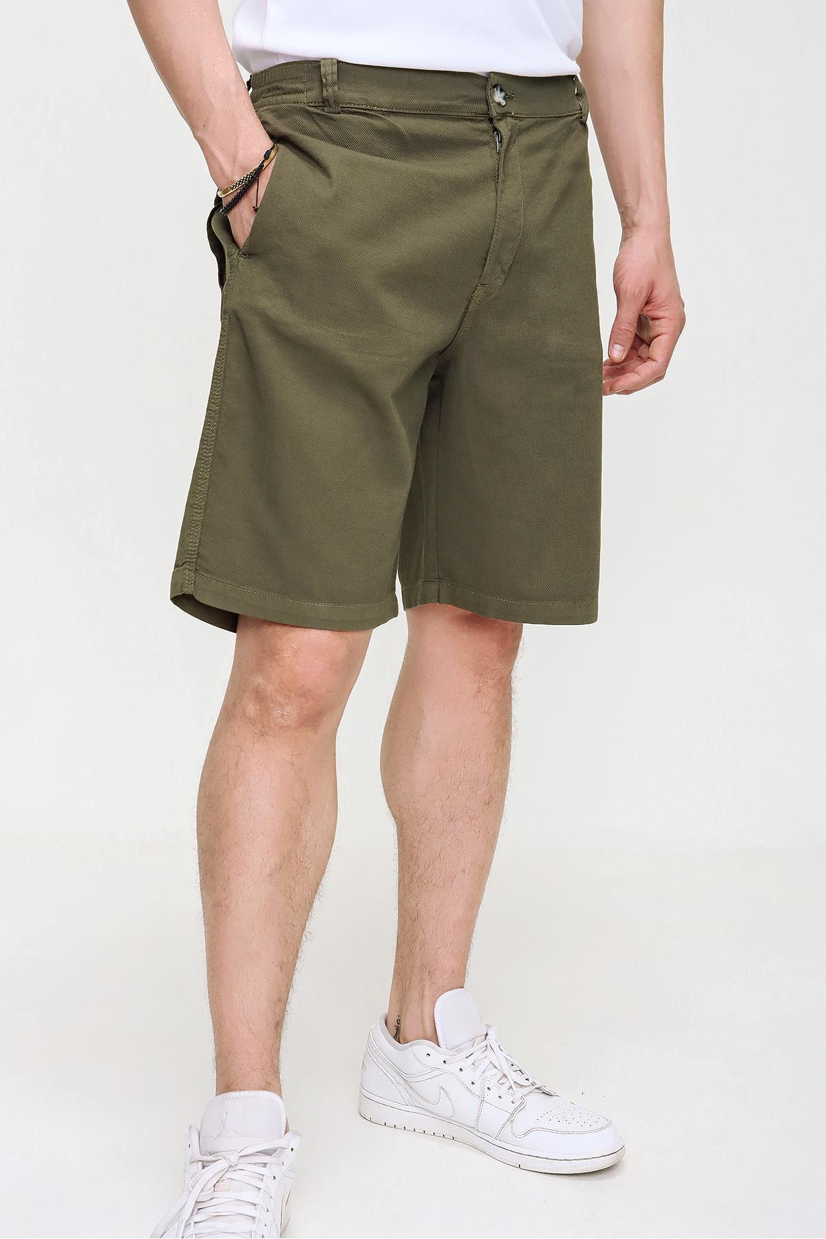 Chuba Erkek Comfort Fit, Beli Lastikli, Armürlü, Şort 21S504