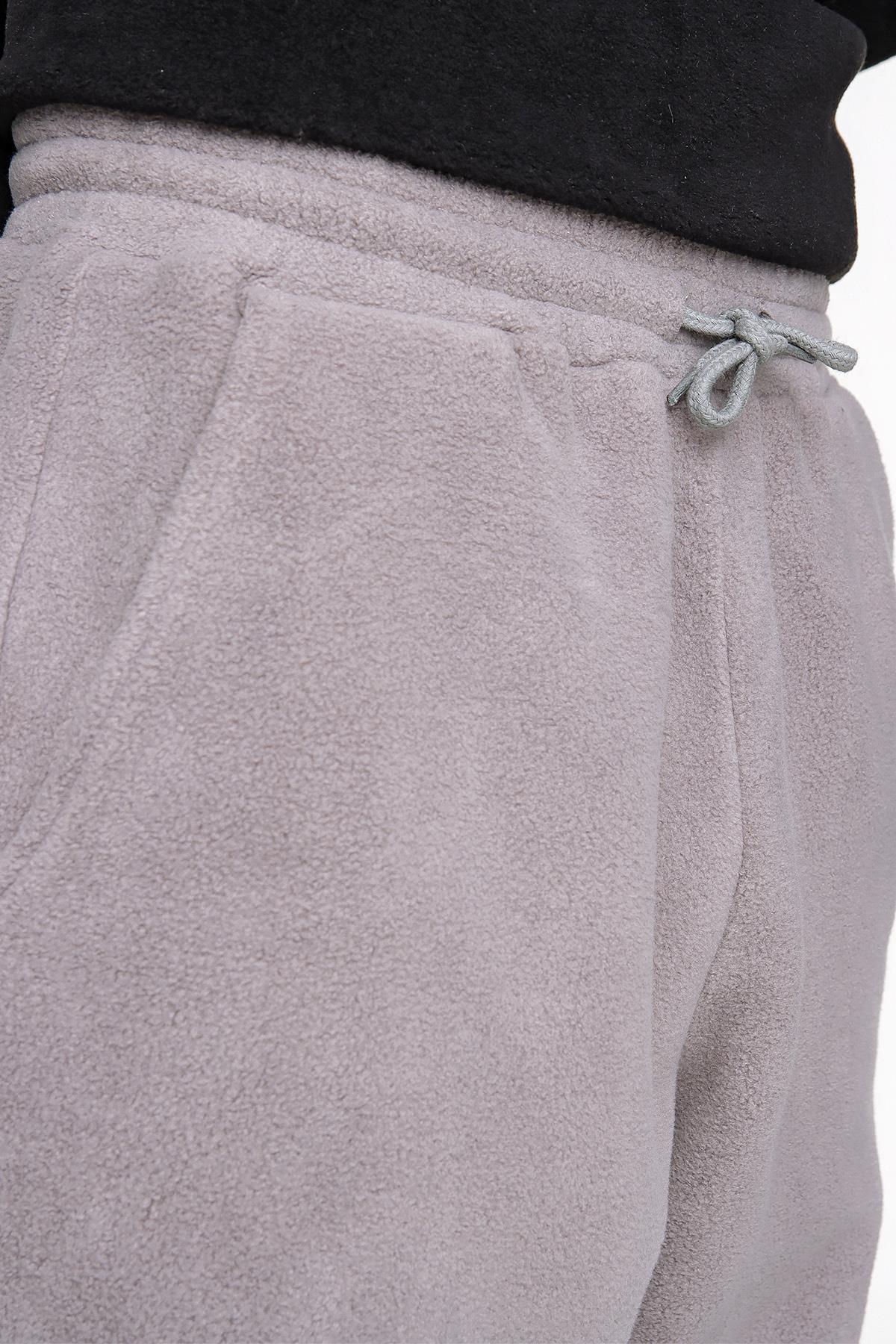 Chuba Erkek Gri Oversize Polar Eşofman Takımı 22W804