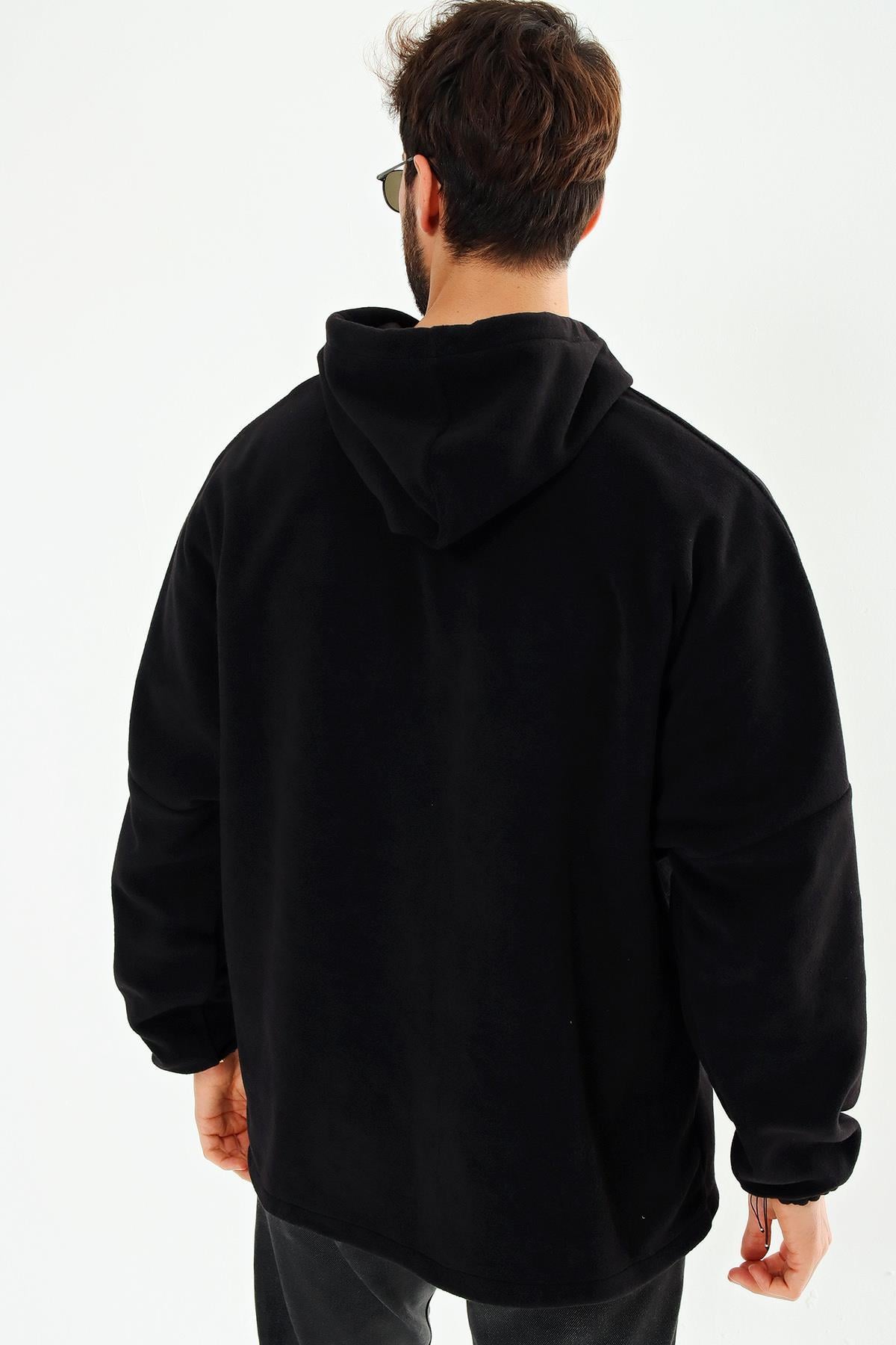 Chuba Erkek Kapüşonlu Oversize Outdoor Retro Polar Hoodie 21W801
