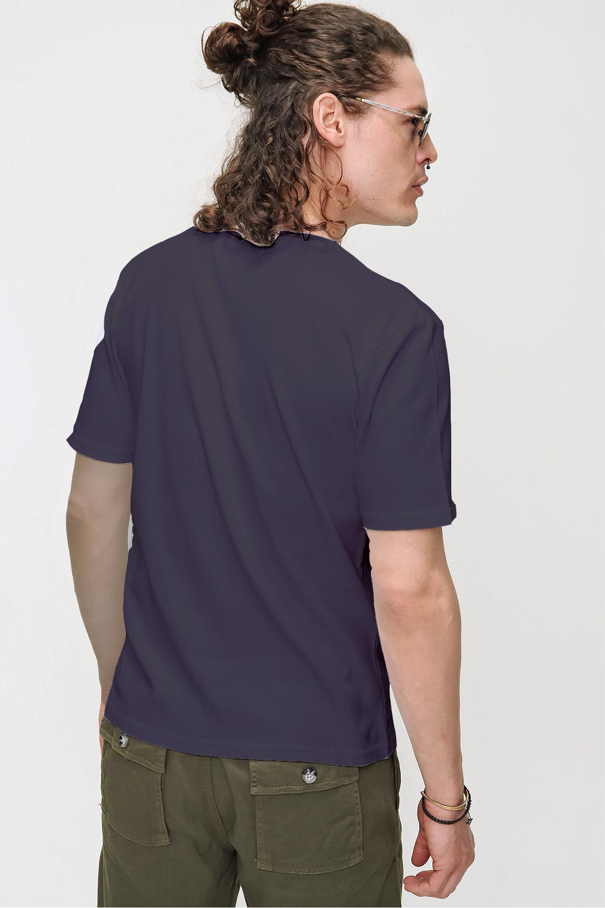 Chuba Erkek Premium Bisiklet Yaka Dokulu Regular Fit Basic T-Shirt 21S103