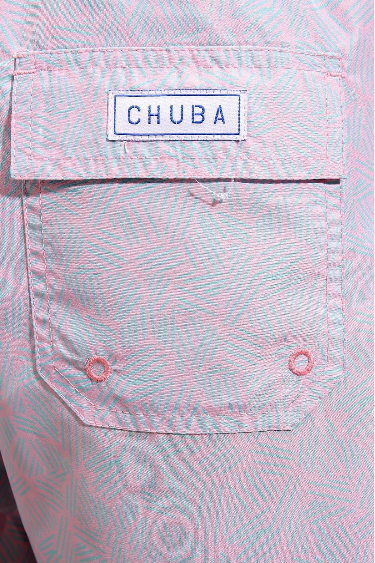 Chuba Erkek Pudra Orta Boy Desenli Deniz Şortu 21S1002PD