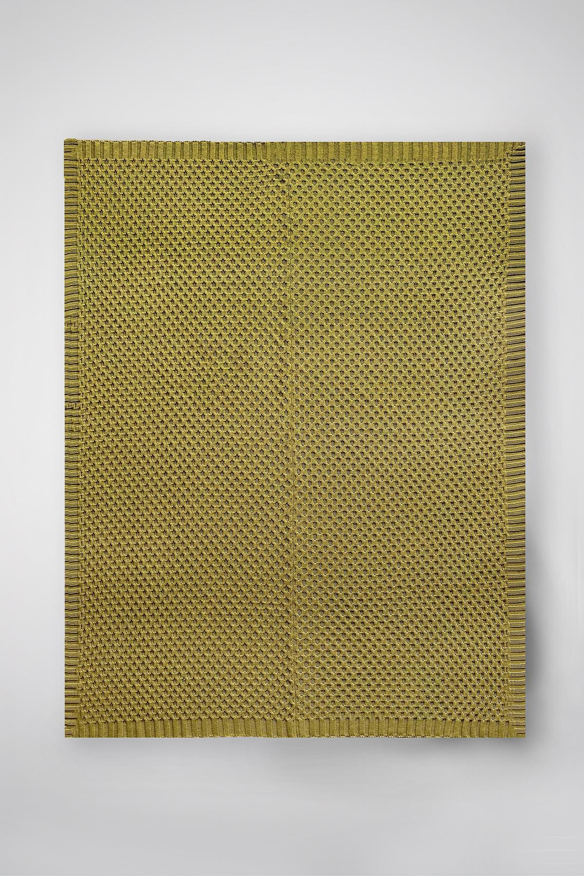 CHUBA HOME Dokulu Tv Battaniyesi - Koltuk Şalı (130cmx170cm) Olive CHOME101