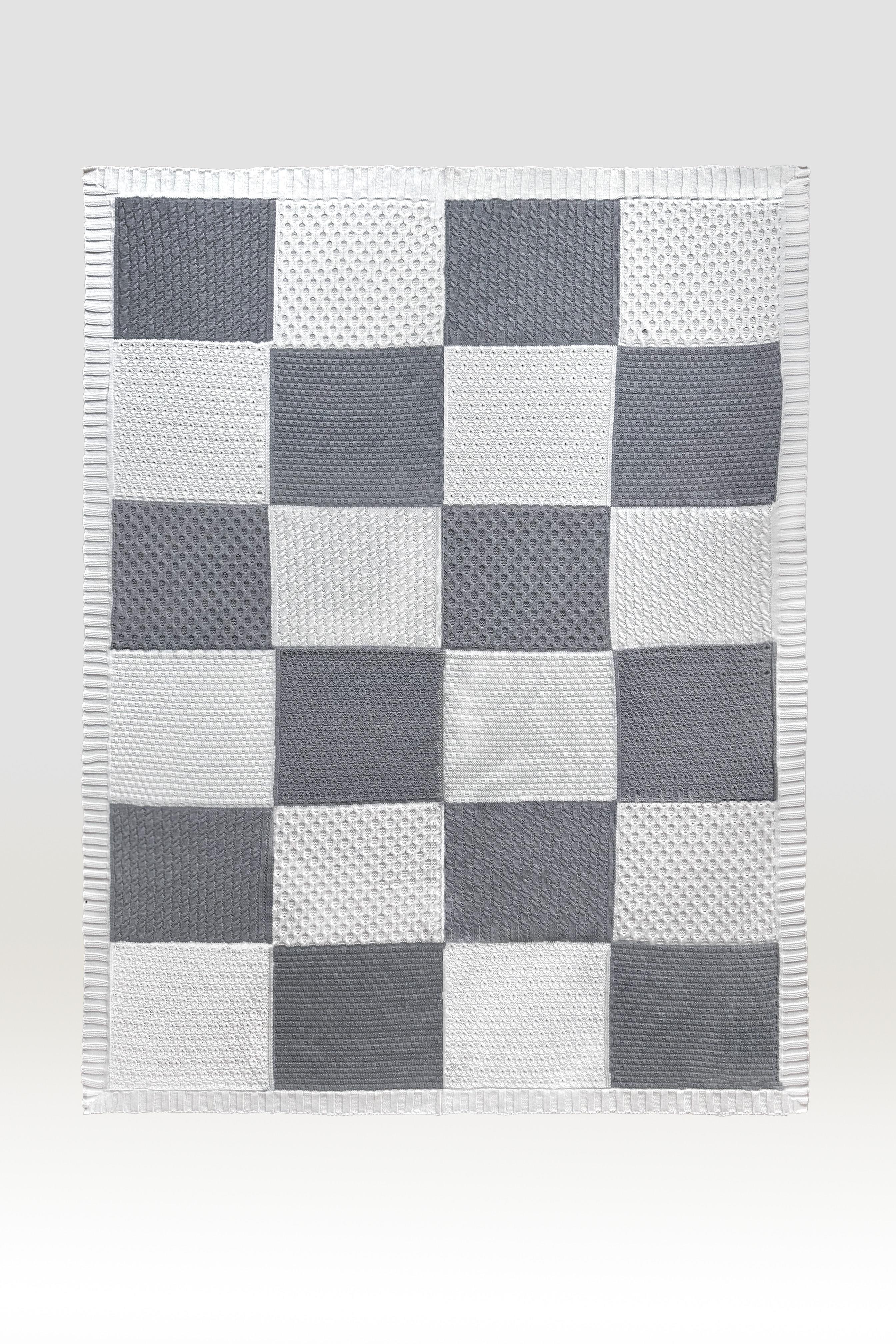 CHUBA HOME Patchwork Tv Battaniyesi (130cmx170cm) Gri-Ekru CHOME102