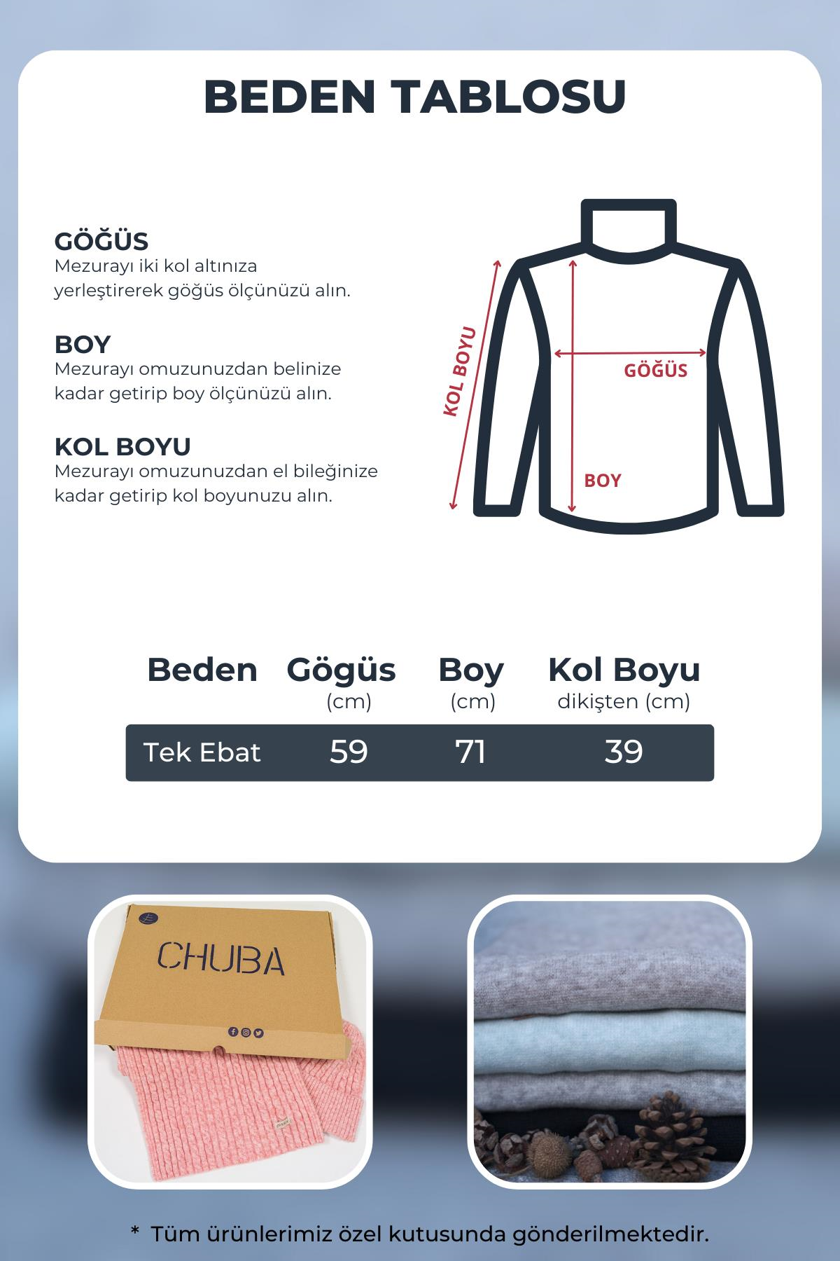 Chuba Kadın Bej Yarım Balıkçı Yaka Salaş Uzun Triko Panço 22WK222