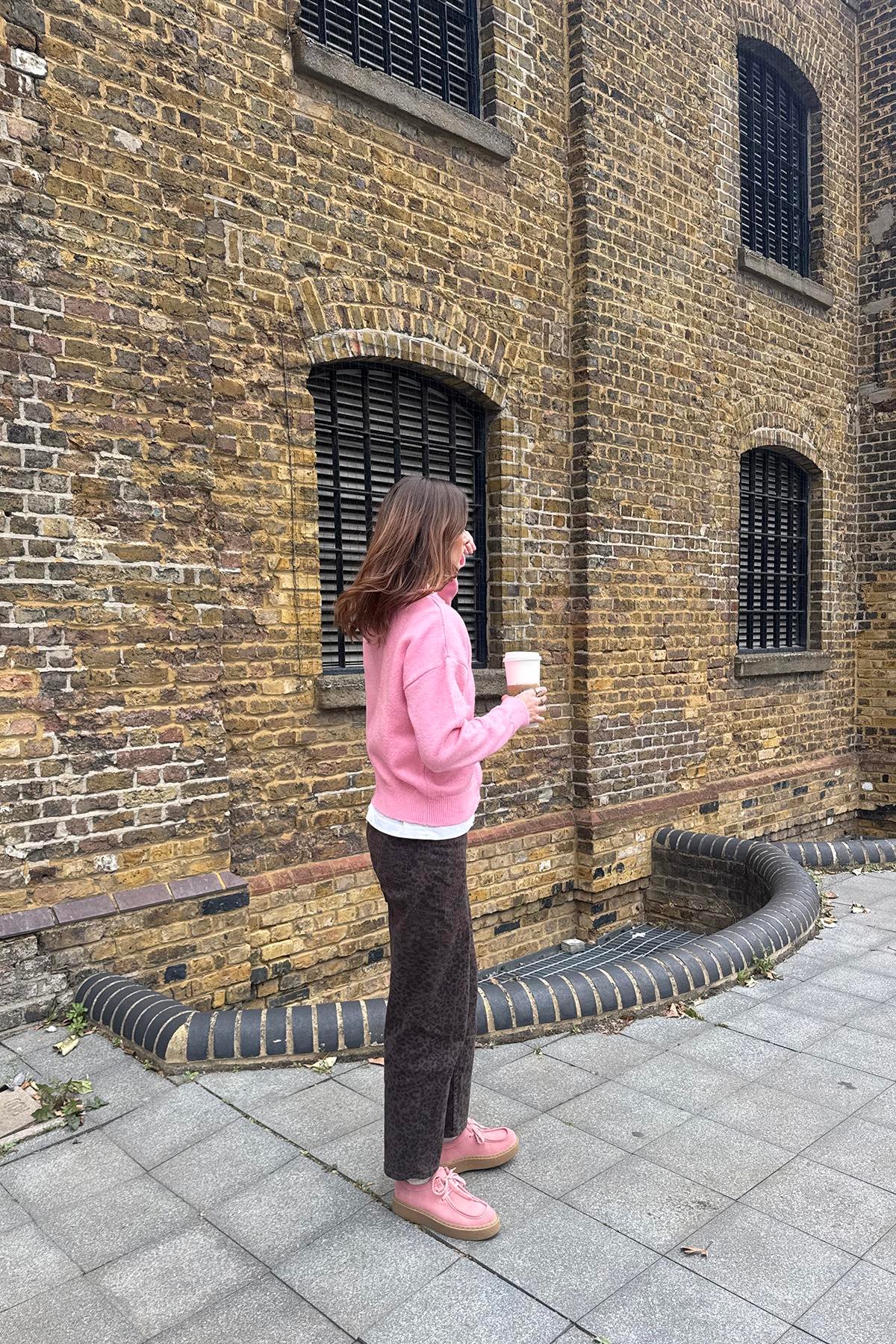 Chuba Kadın Bisiklet Yaka Düğmeli Yumuşak Dokulu Triko Hırka Pembe 26W3033