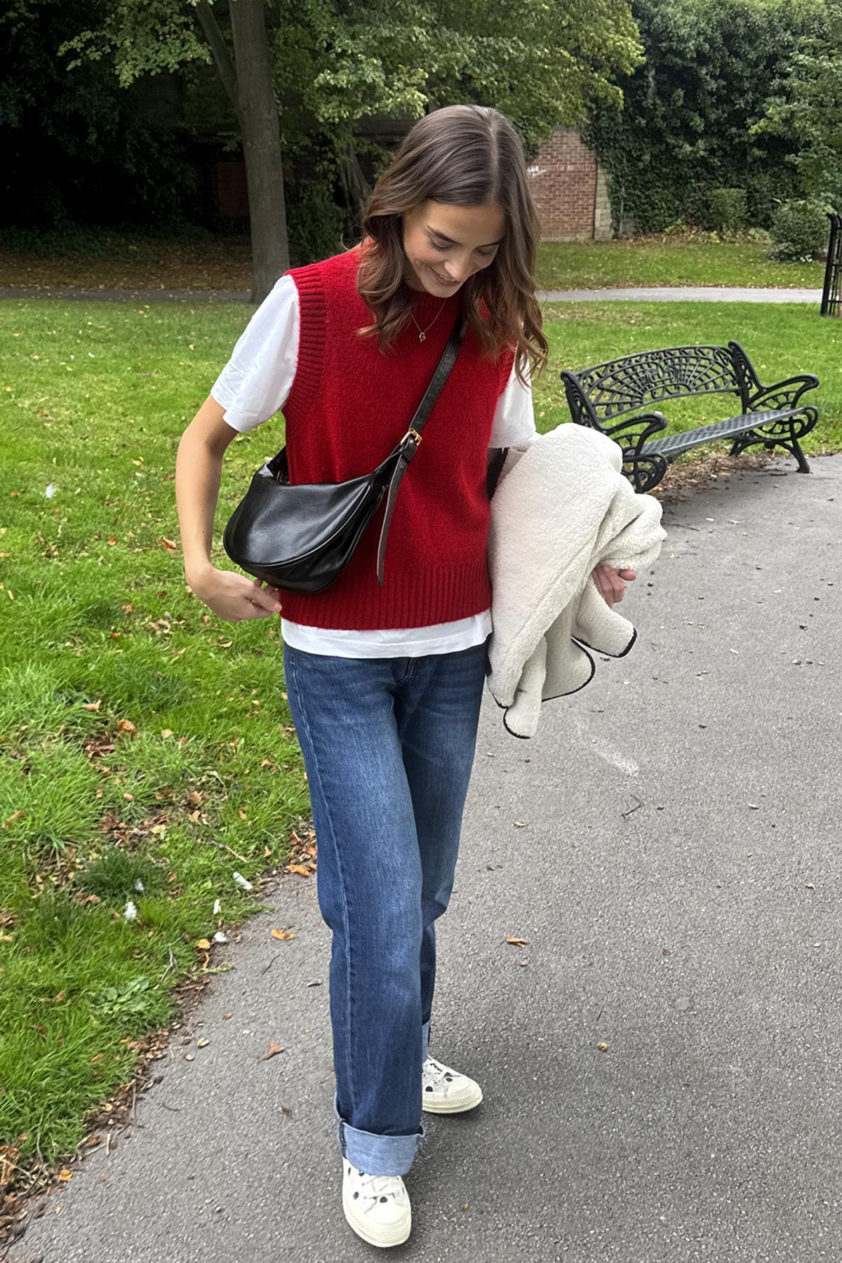 Chuba Kadın Bisiklet Yaka Yumuşak Dokulu Triko Süveter Kırmızı 26W3034