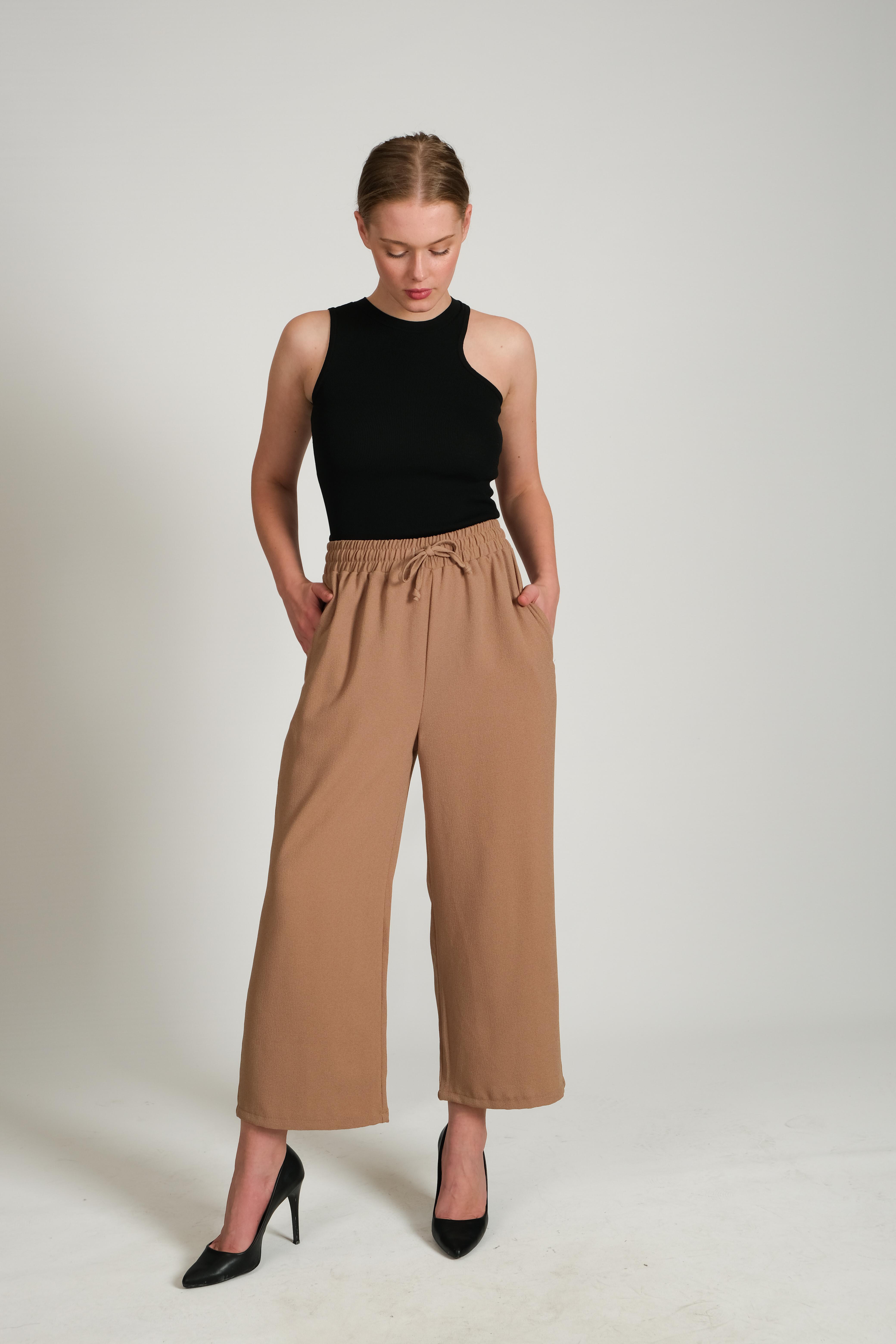 CHUBA Kadın Bol Kesim Şalvar Pantolon Taba 23W402