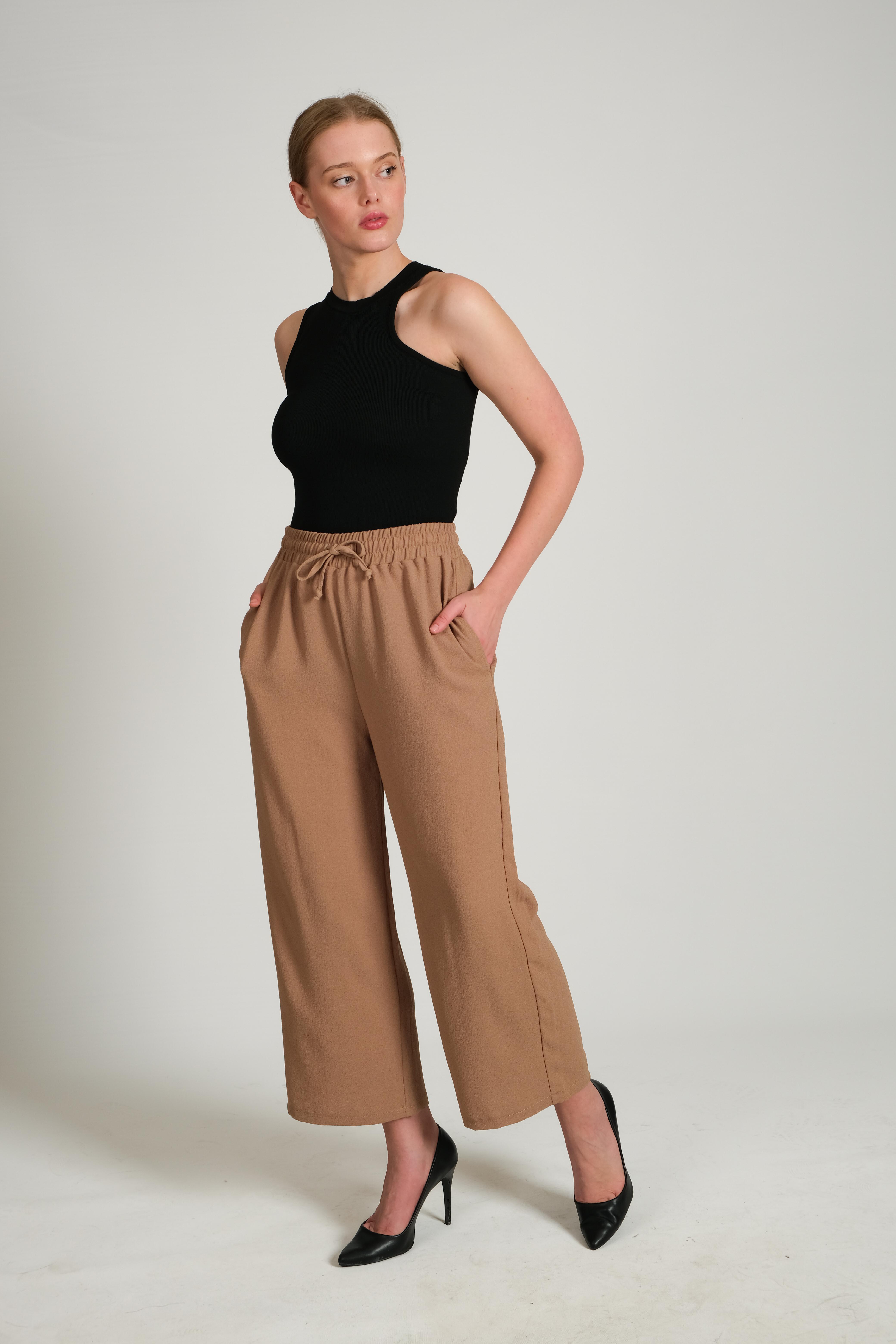 CHUBA Kadın Bol Kesim Şalvar Pantolon Taba 23W402