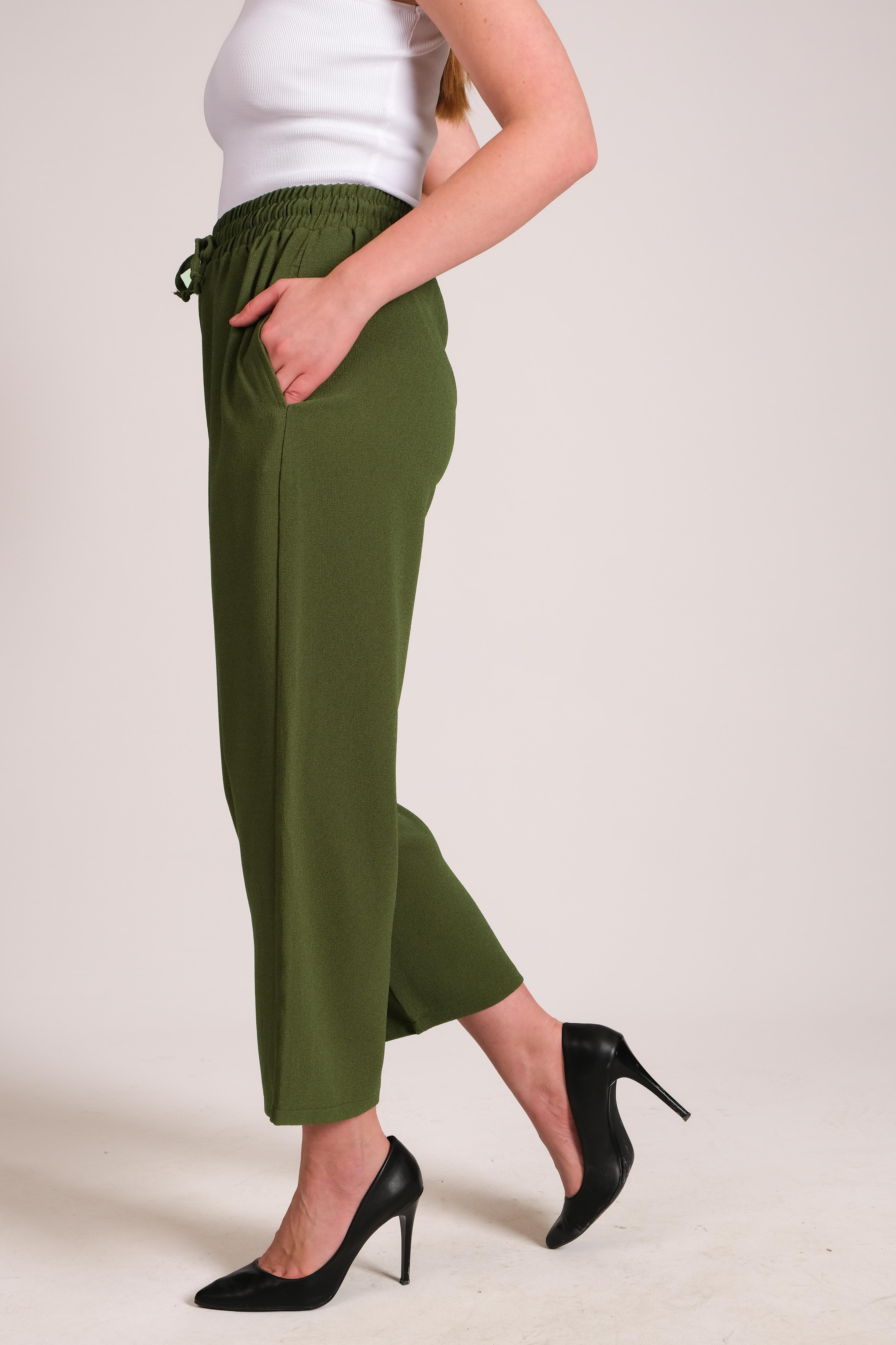 CHUBA Kadın Bol Kesim Şalvar Pantolon Haki 23W402