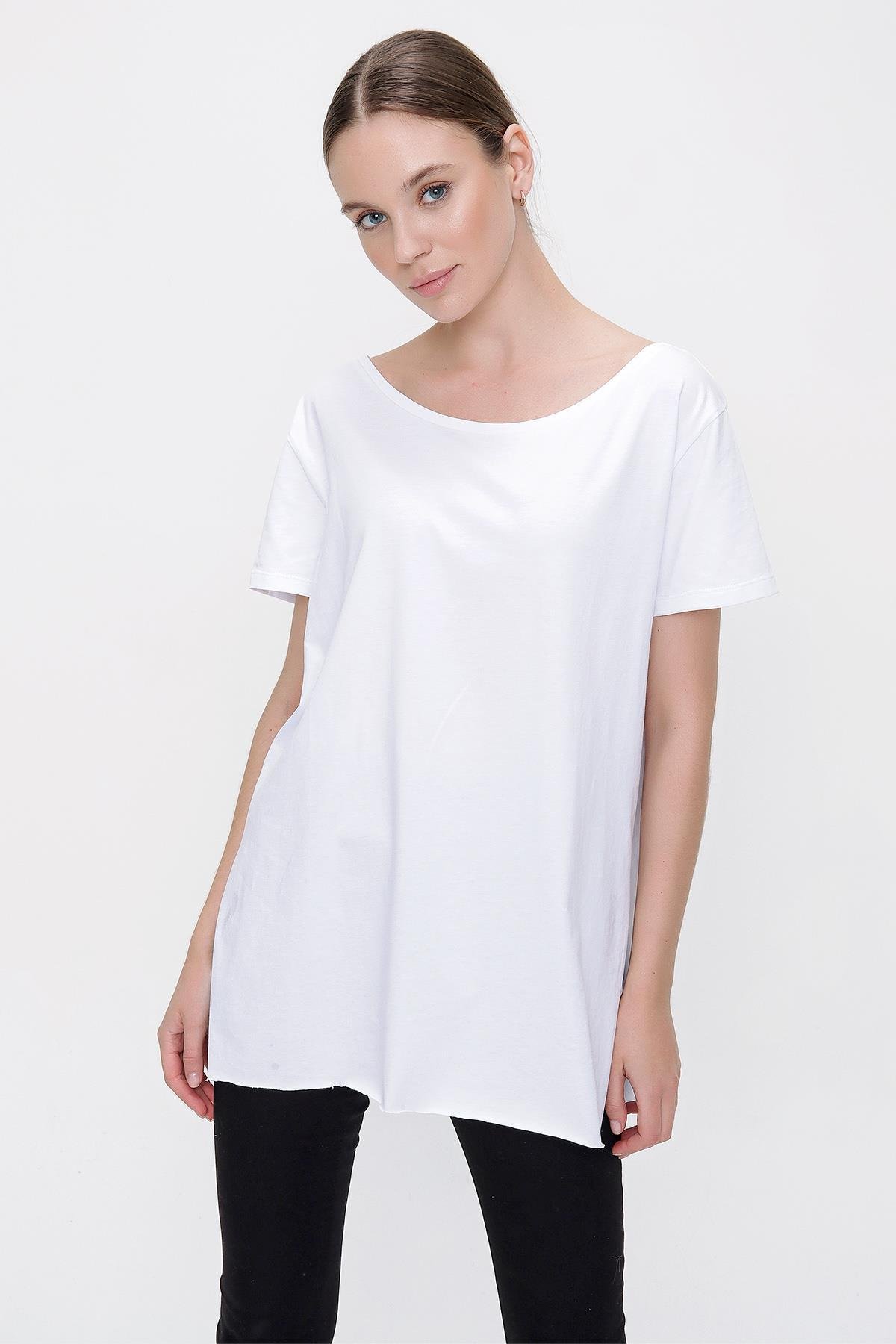 Chuba Kadın İkili Kombin Takım T-Shirt Triko Panço Kırmızı 22WK223